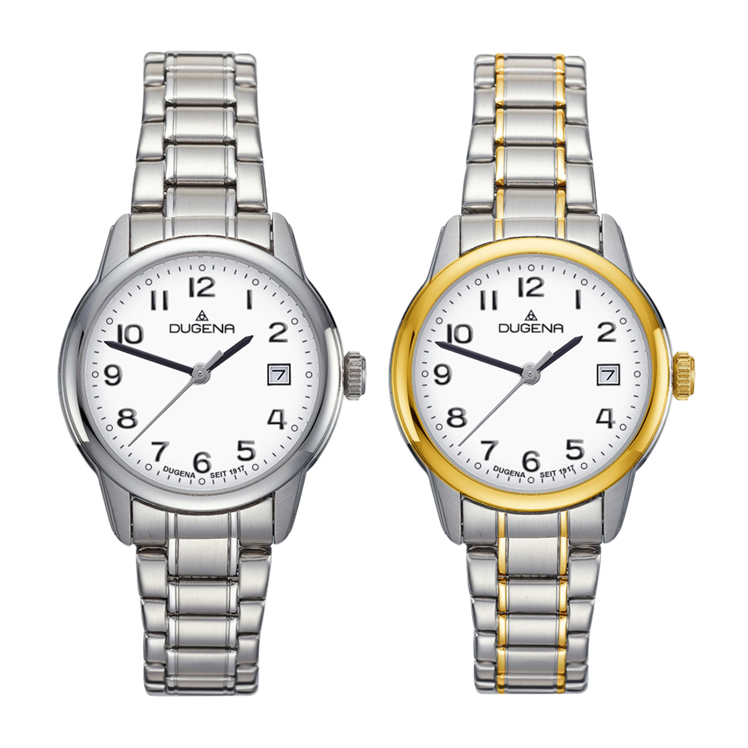 Dugena Damen-Armbanduhr Vega, Quarz, Edelstahl, Saphirglas, bar