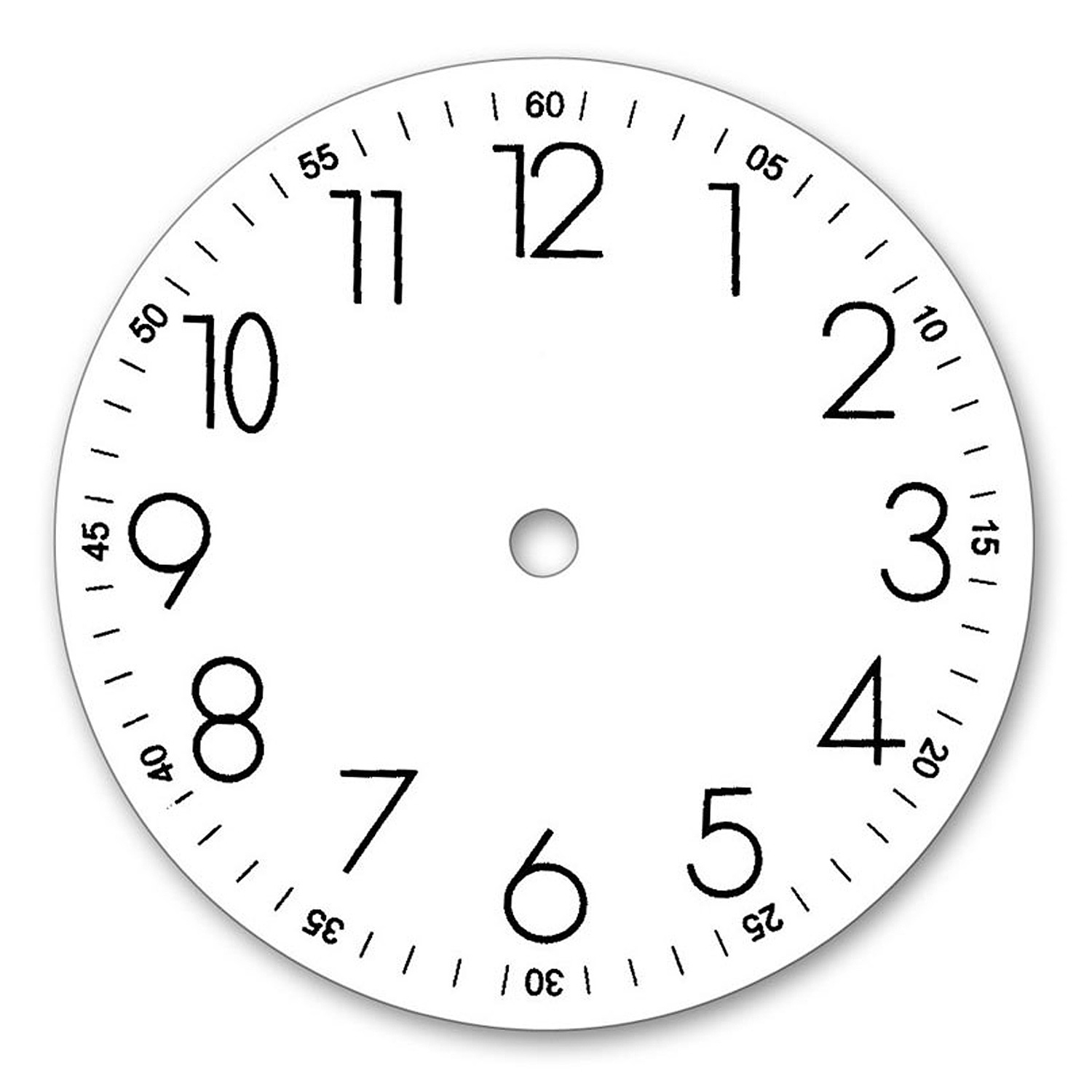 SELVA Zifferblatt weiß Wanduhren mit arabischen Zahlen Ø 155 mm
