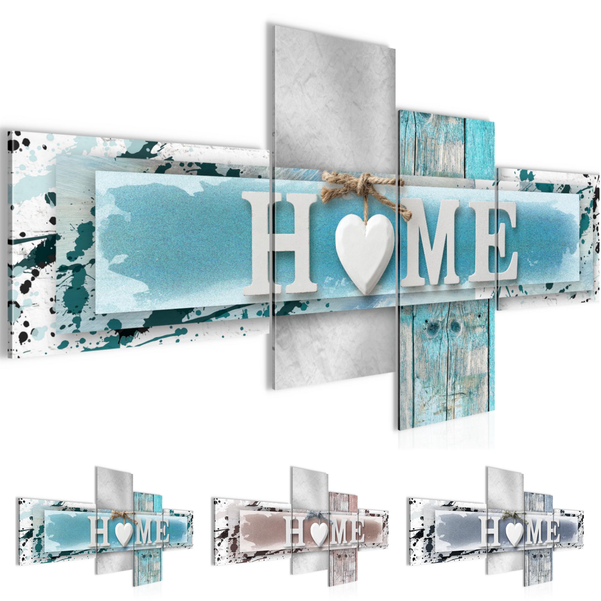 WANDBILDER XXL BILDER Home Herz VLIES LEINWAND BILD KUNSTDRUCK 504531P