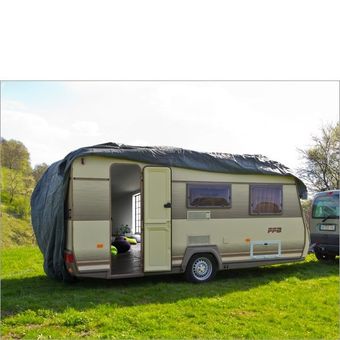 Wohnwagen / Wohnmobil Ganzgarage, Abdeckplane, 7 Meter, Grau, 700x225x220 Cm