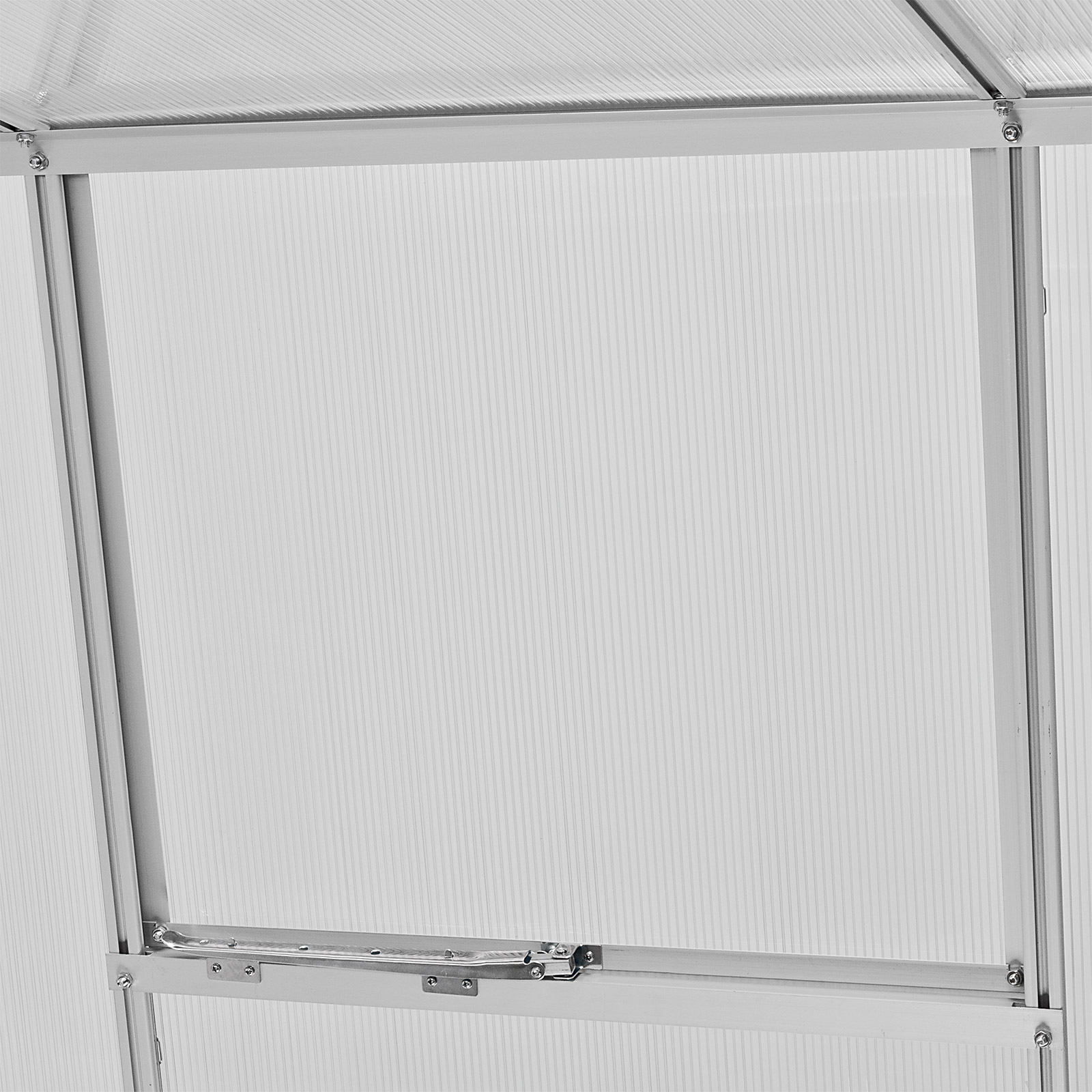 Outsunny Alu-Gewächshaus Mit Fundamentrahmen 3 Ebenen Frühbeet 131 X 58 X 139,5 Cm Treibhaus