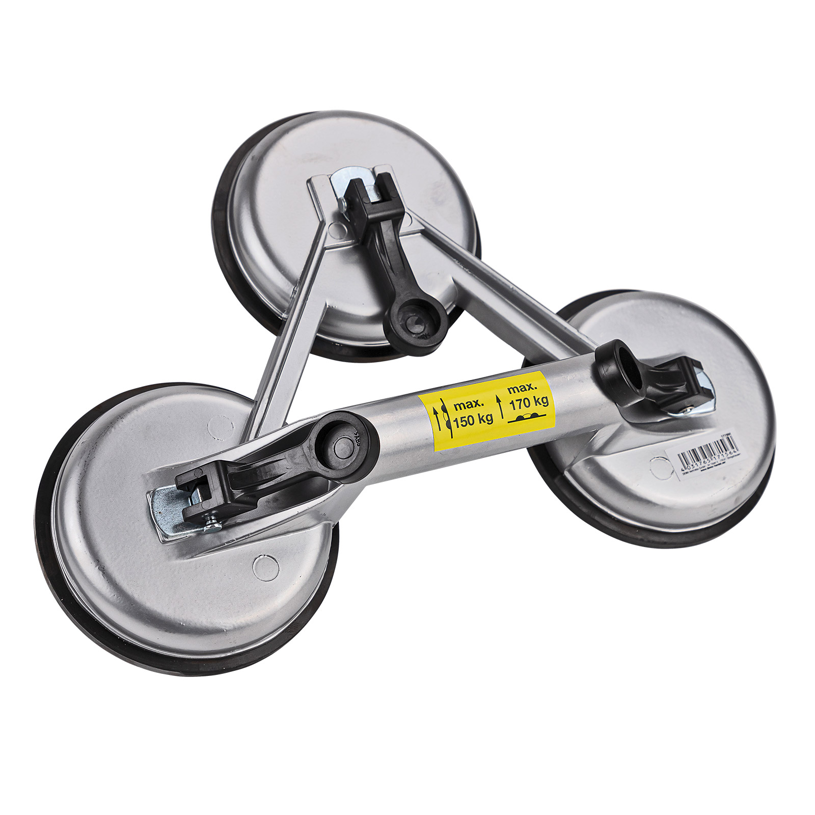 Saugheber GH170-150 Glassauger, Glasheber, Saugnapfhalter, Gummisauger, Vakuumsauger, Robust, Tragfähig, Für Glas, Fliesen, Spiegel, Fenster, Werkst