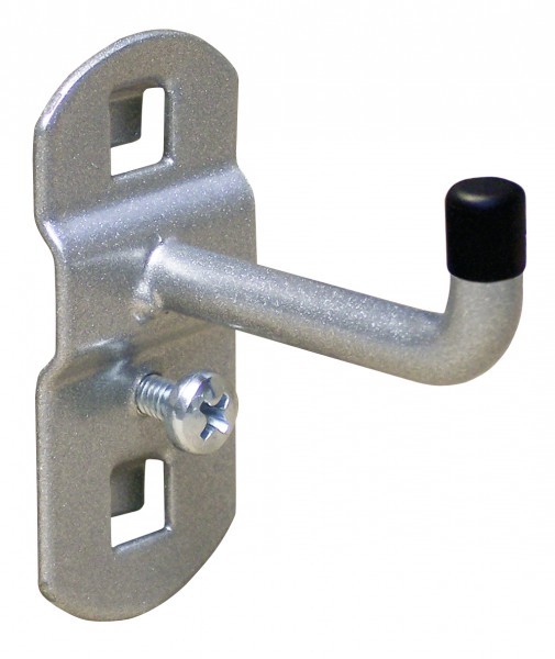 ADB Werkzeughalter 75 mm senkrechtes Hakenende Lochwand Zubehör Lochwandhaken Eurolochung