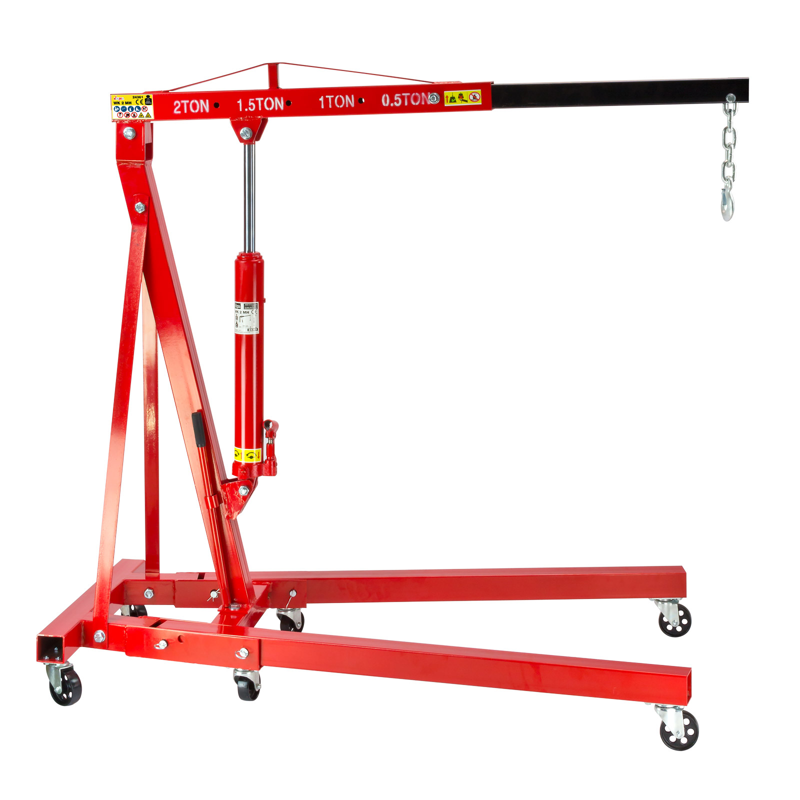 Werkstattkran 2 t Motorkran, Motorheber, Hebekran, Getriebekran Robust, Stabil, Vielseitig Für Auto, KFZ, Motoren, Werkstatt, Garage