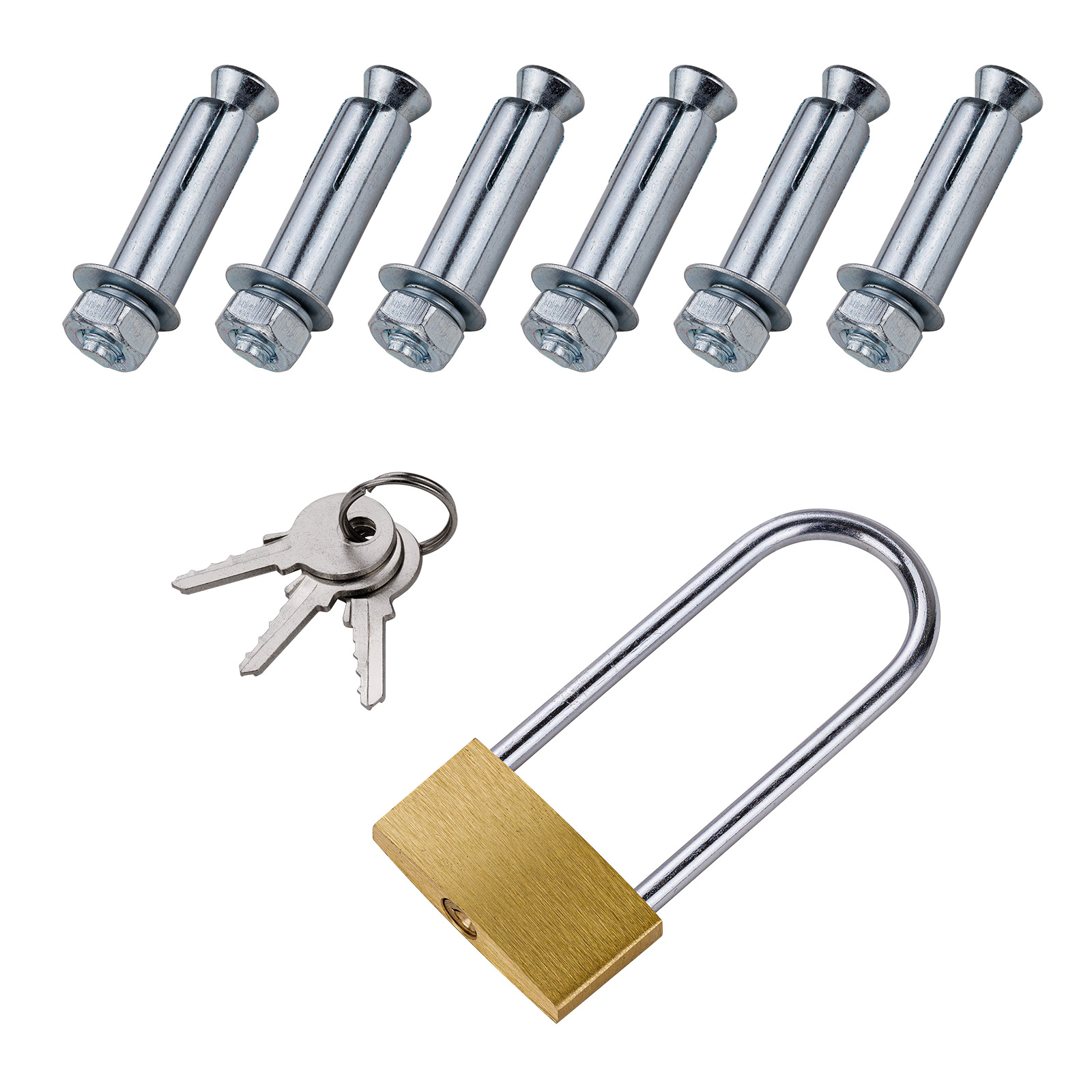 JOIEYOU Parkplatzsperre Klappbar - 73x51cm Mit 3 Schlüsseln & Reflexstreifen