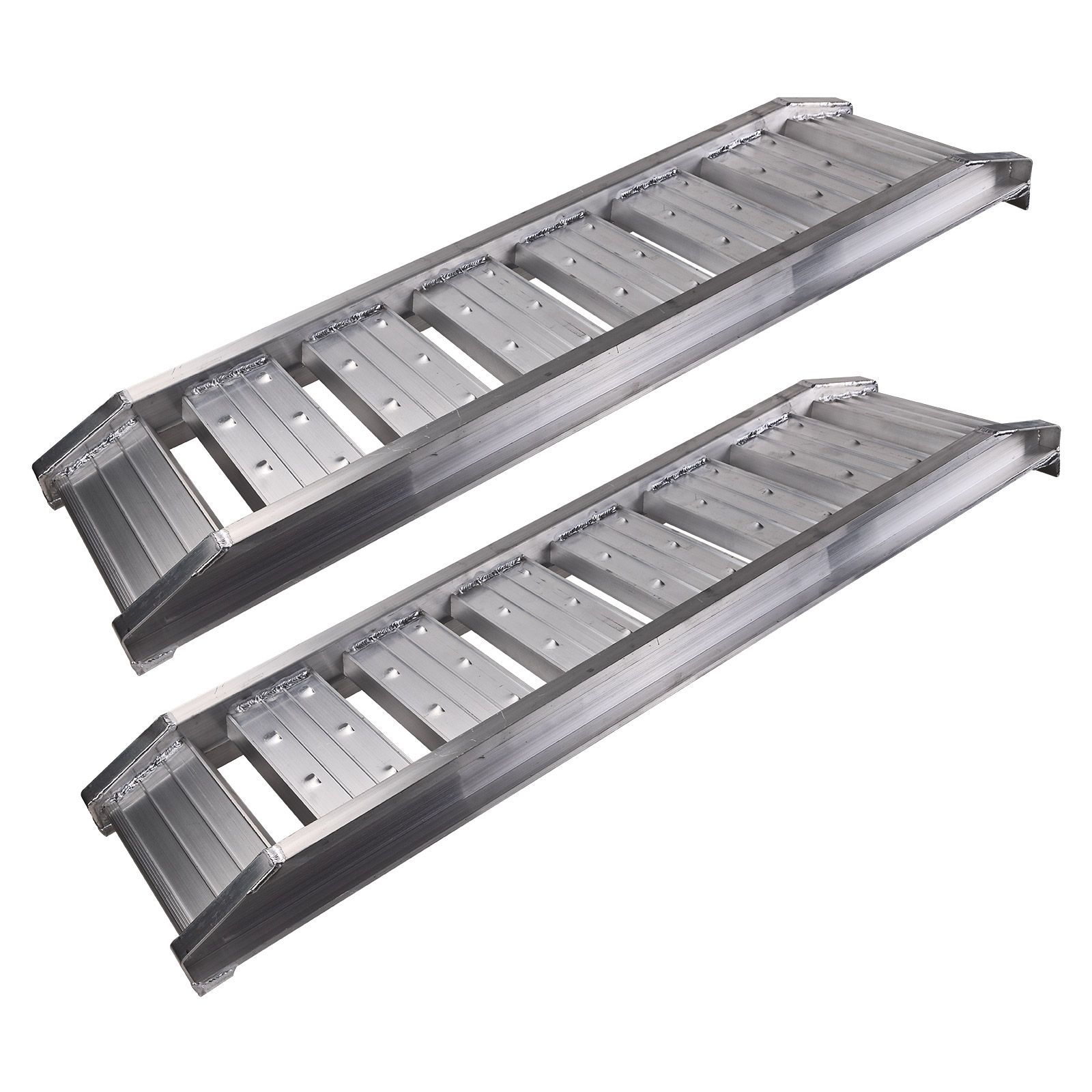Aluminium KFZ-Auffahrrampen / Auto-Auffahrschienen ohne Rand zum