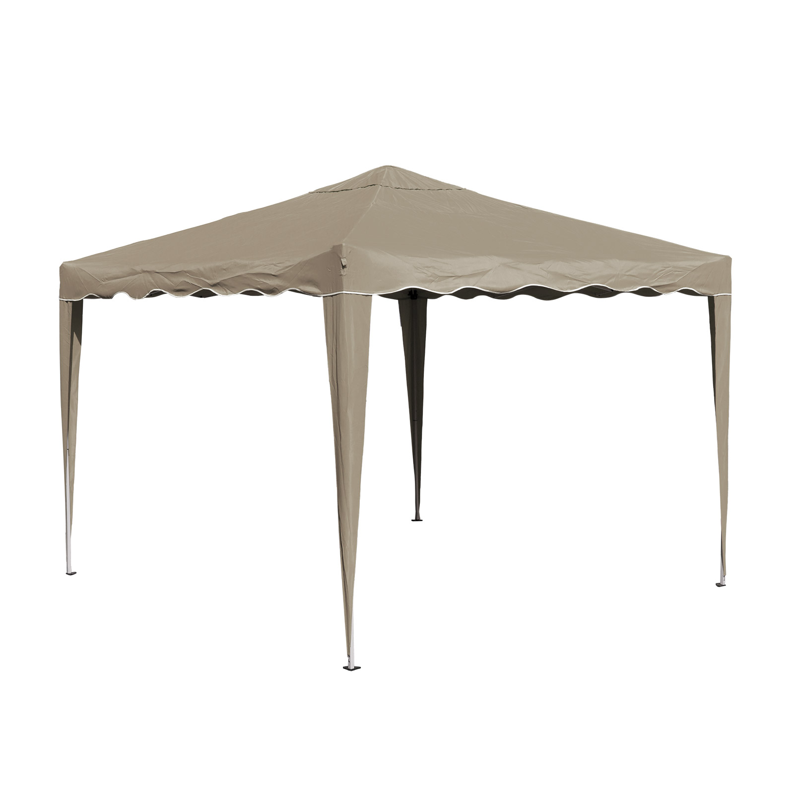 Pavillion Gartenpavillion Garten 3x3m Gartenpavillon Partyzelt Faltpavillon Beige Gartenzelt Pavillon Klapppavillon 300x300x260cm