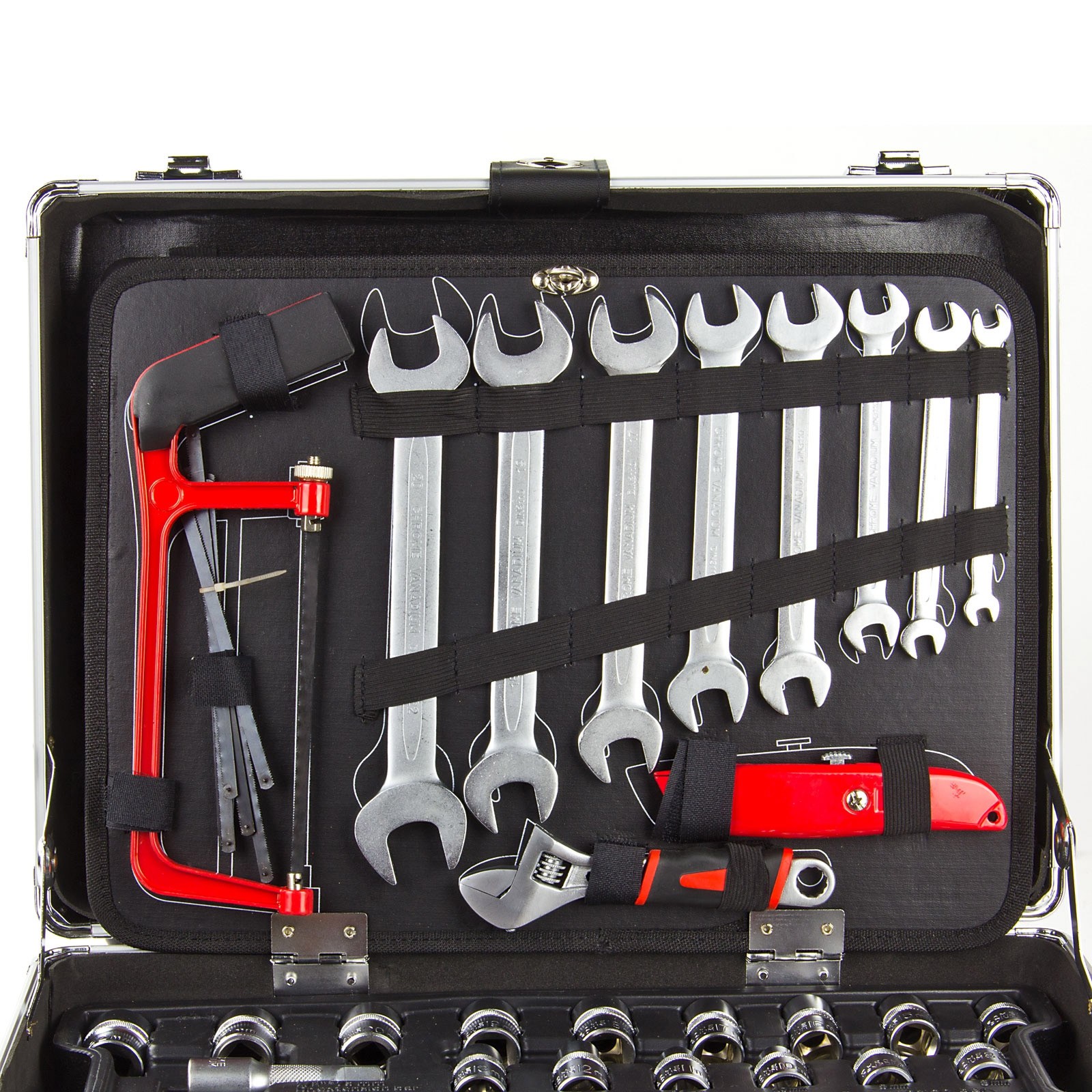 Profi Alu Werkzeugkoffer mit Werkzeug-Set 109 tlg Werkzeugkasten  Werkzeugsset bestückt | STABILO ...mehr als nur Baumarkt!