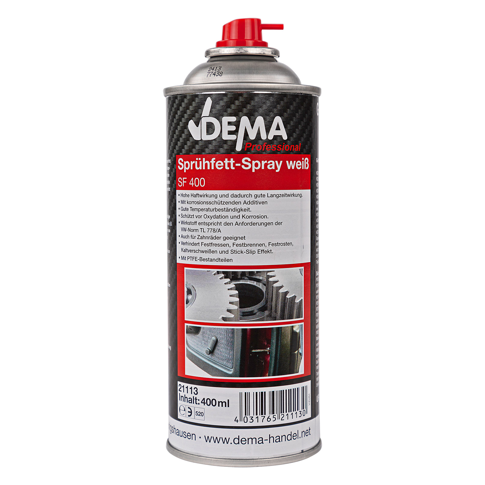 Sprühfett weiß Spray 400 ml Schmierfett Haftfett 