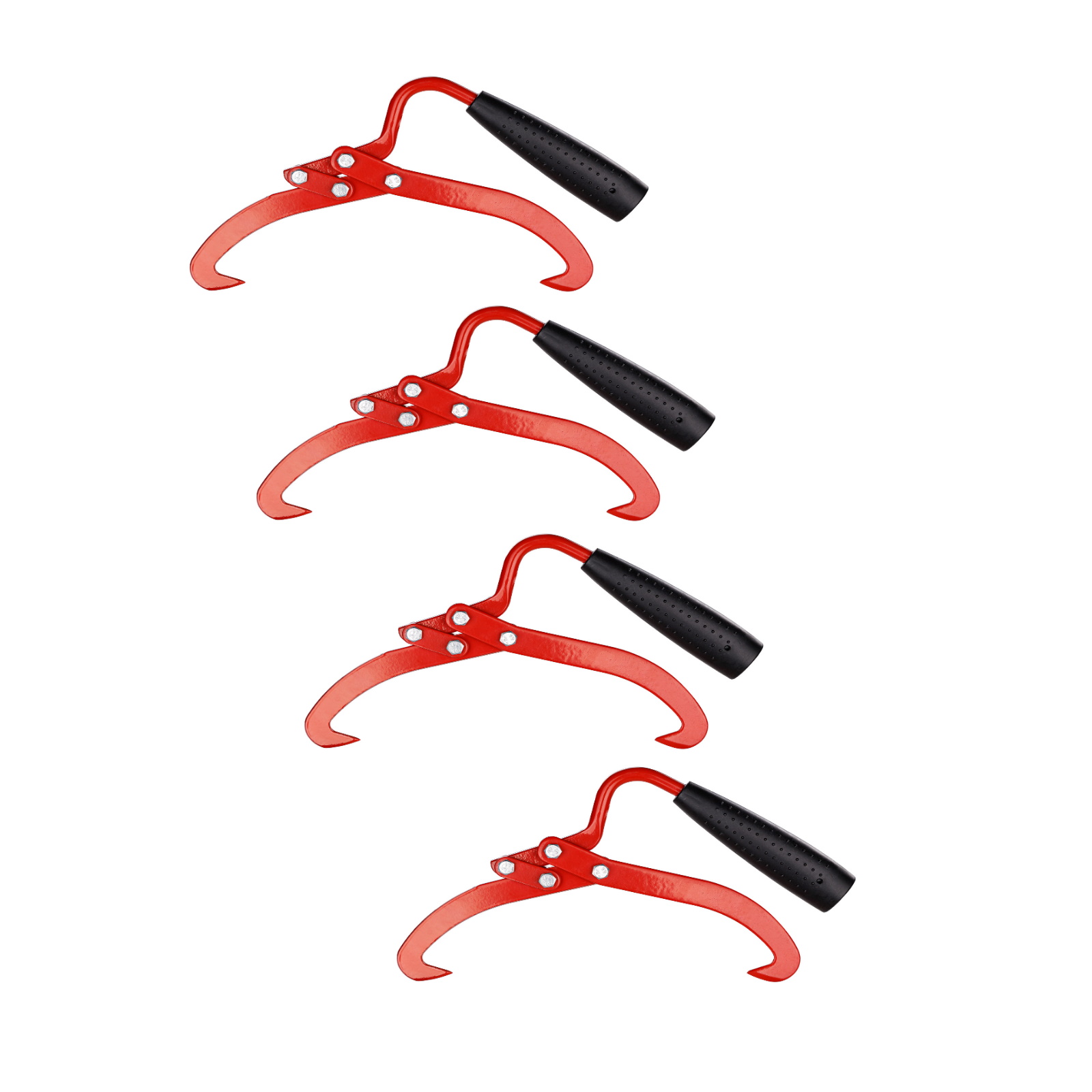 Handpackzange Holzzange 4er-Pack Forstzange Verladezange selbstgreifend