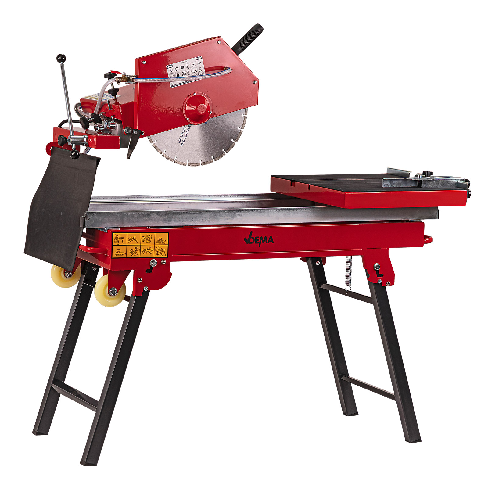 Steintrennmaschine WB2000 – Steinsäge, Fliesenschneider, Nassschneider – kraftvoll, präzise, klappbar – für Beton, Fliesen, Plattenarbeiten