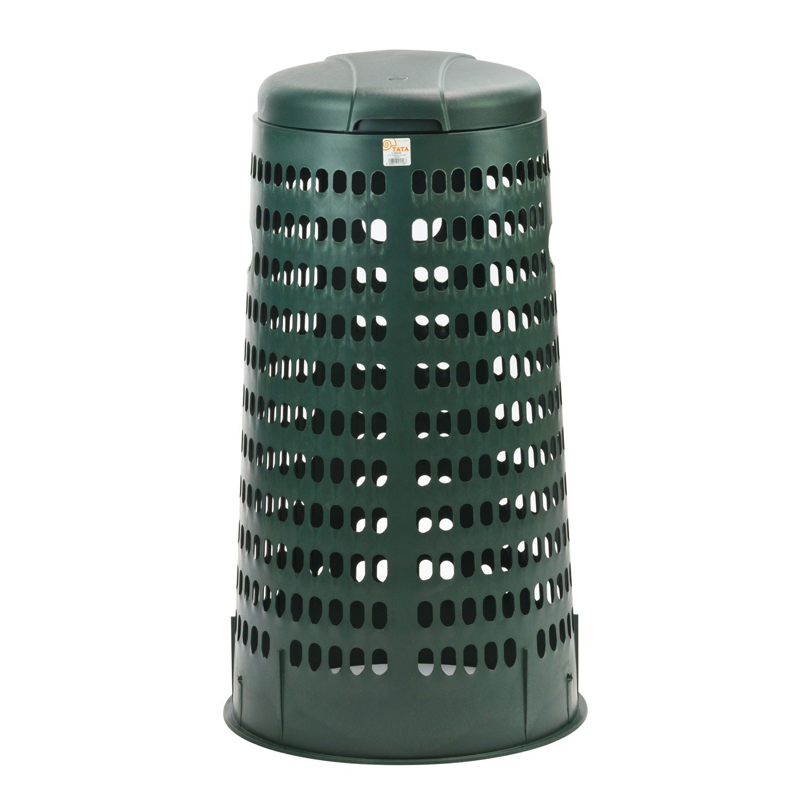 Müllsackständer 120 L grün mit Deckel, Abfallsammler, Müllsackhalter, Mülleimer, Abfalleimer, PVC, stabil, Garten, Haushalt, Events