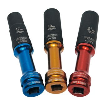Langnuss-Set 10mm 11mm 12mm – 6-Kant Stecknüsse Für Schlagschrauber & Knarren, 1/2" Antrieb