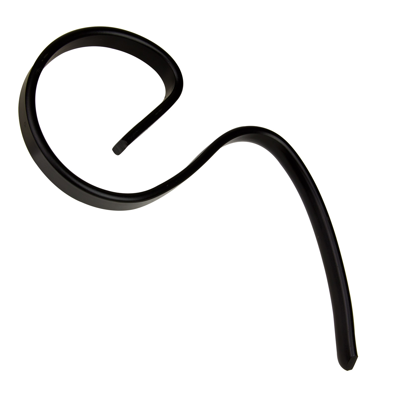 Metall Zinken 365x157x25 mm, Egge / Eggenzinken, Schlepperzinken, Gare Federzinken, Schwarz, Robust, Langlebig, Landwirtschaft, Traktor, Bodenbearbeit