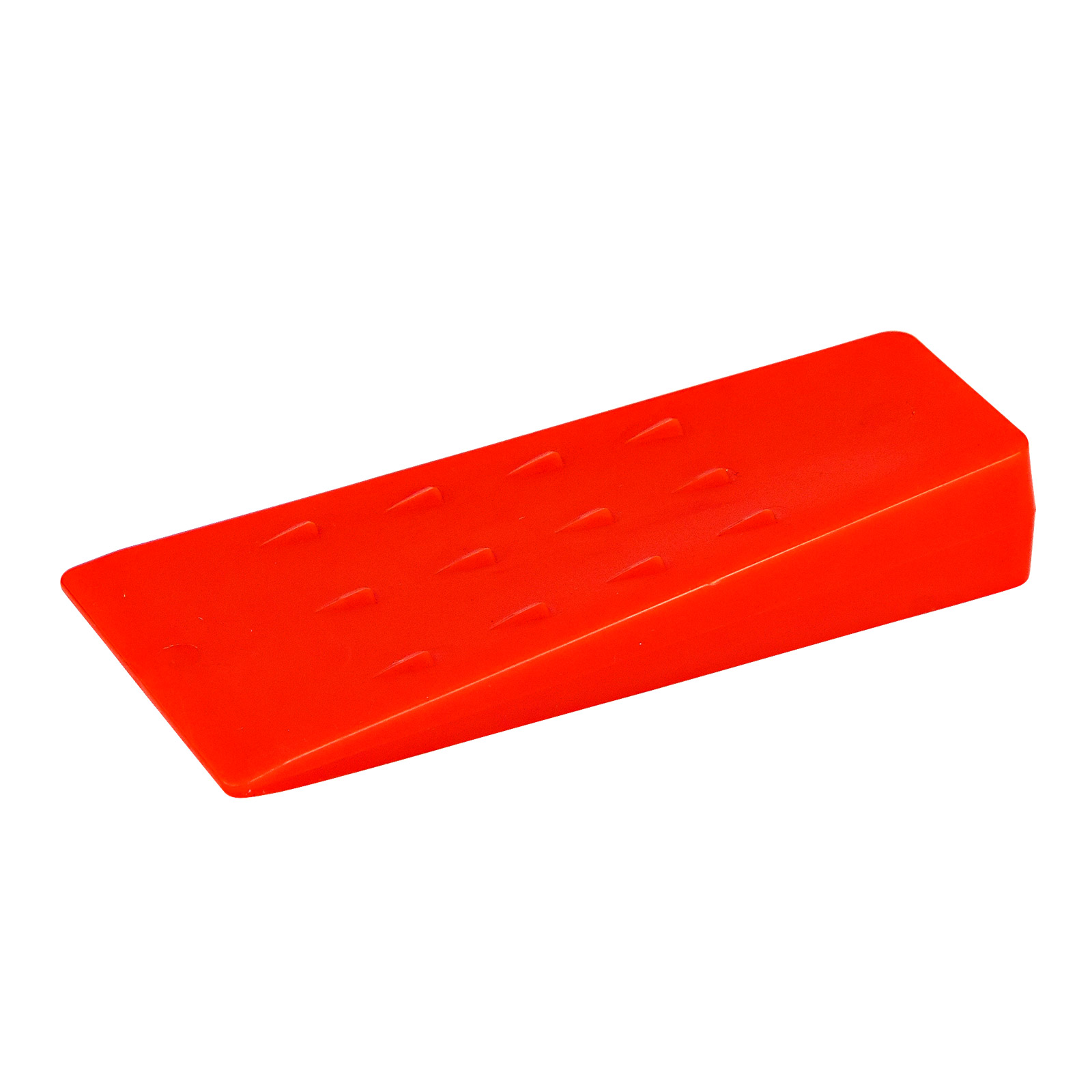 Spaltkeil 135x65x25 mm – Fällkeil, Nachsetzkeil, Kunststoffkeil – schlagzäh, robust, orange, 13,5 cm – Holz spalten, Baum fällen, Forst,