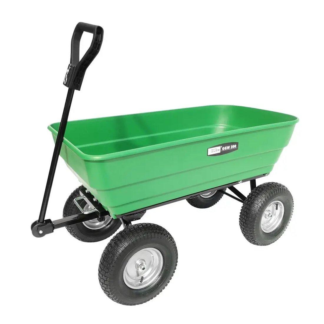 Güde Handwagen GGW 300 – Bollerwagen, Transportwagen, Gartenwagen – kippbar, robust, langlebig – Garten, Hof, Transport, Outdoor