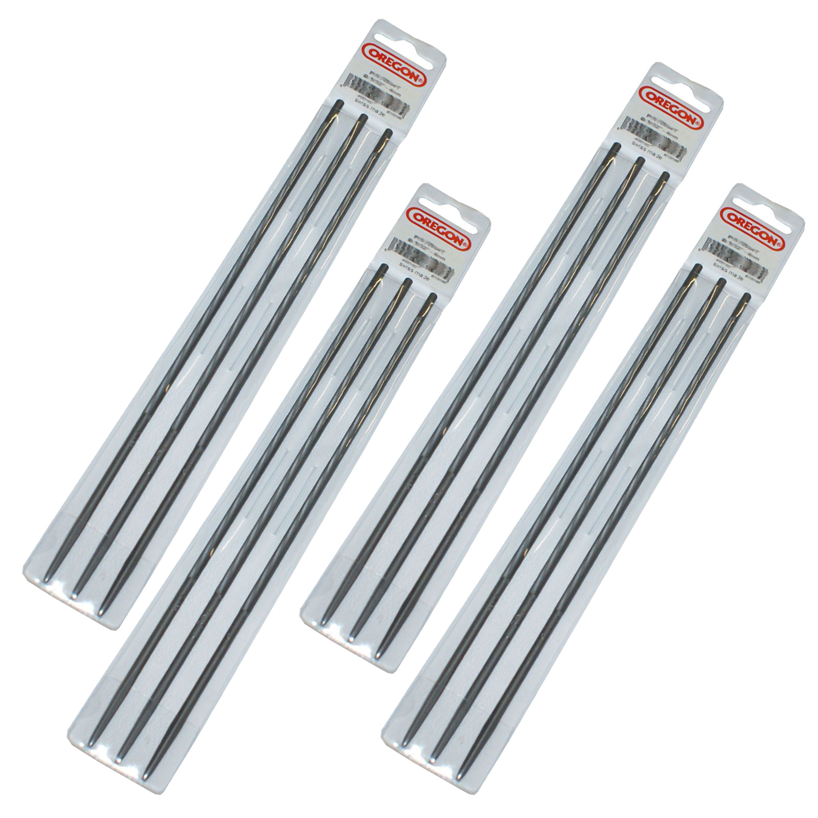 Oregon Sägeketten Rundfeilen 5 mm - Kettensägenfeilen, Kettensägenzubehör, 4x3er-Pack - langlebig, präzise, robust - Kettensäge, Holz, Garten