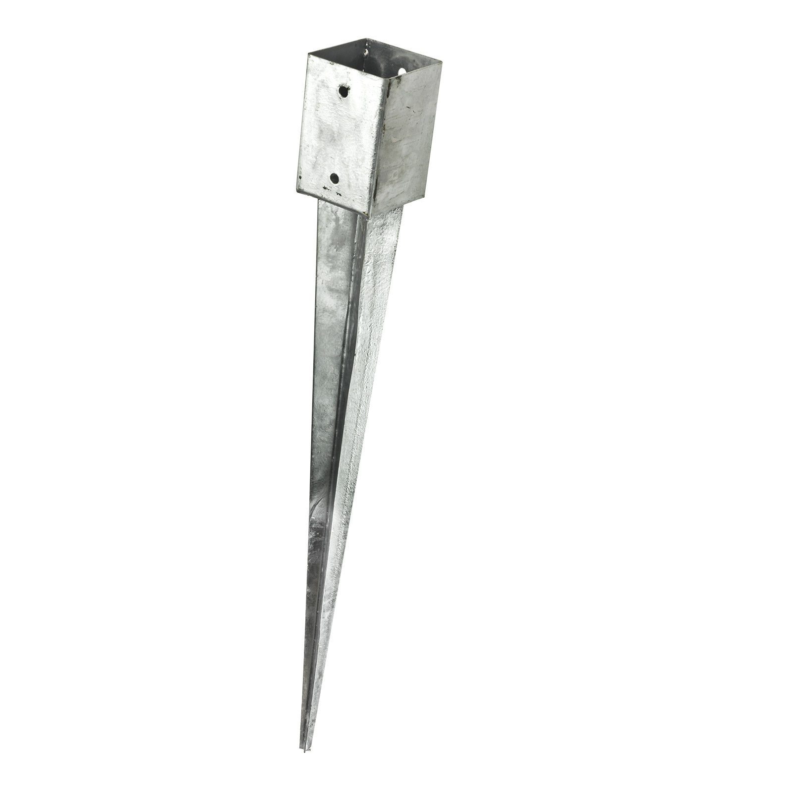 Pfostenträger Einschlagbodenhülse 101x101x900 mm feuerverzinkt stabil, witterungsbeständig, langlebig, ideal für Zaunpfosten, Carport, Pergola, Ga