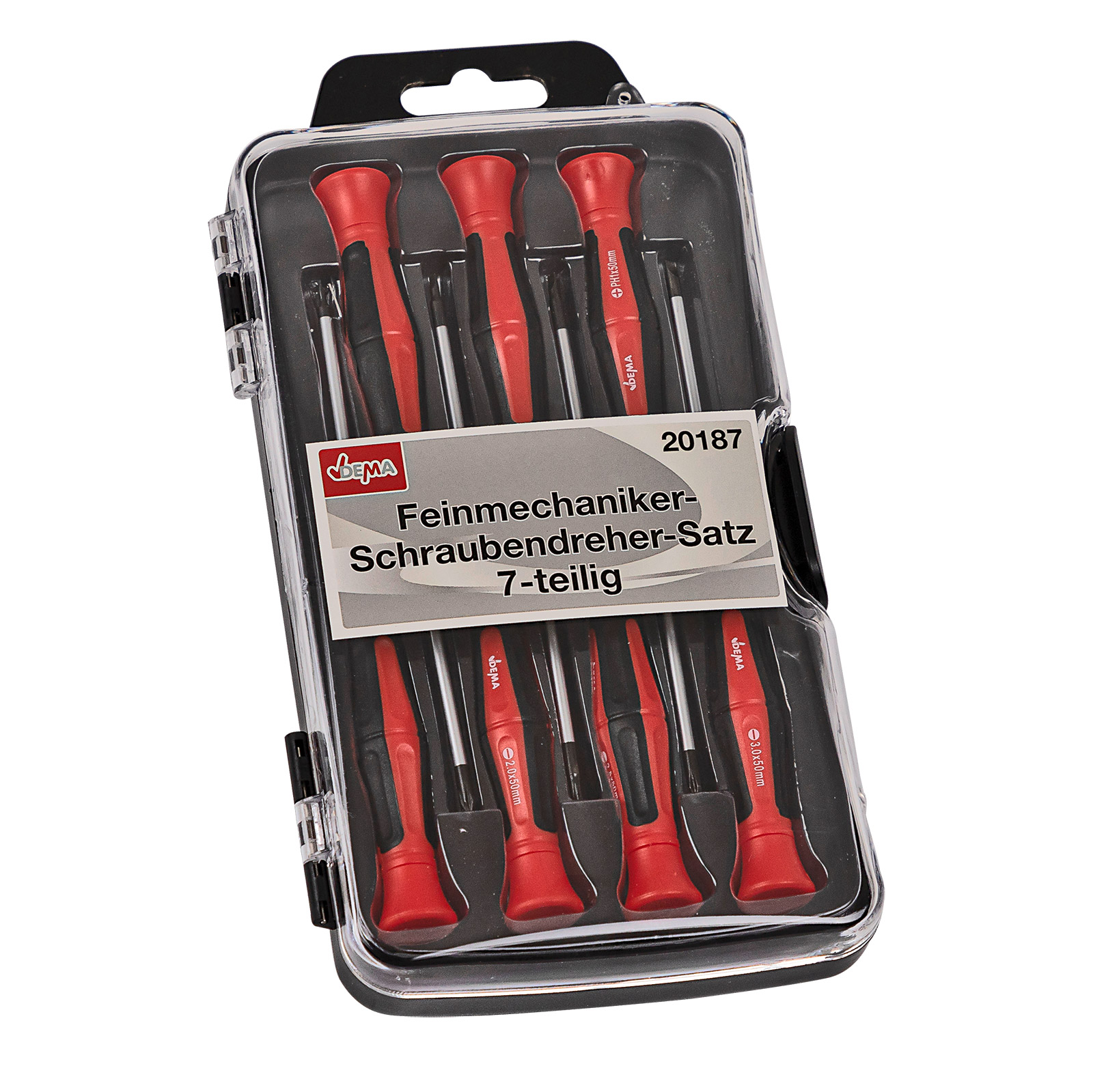 Feinmechaniker Schraubendreher Set 7-tlg. – Schraubenziehersatz, Präzisionsschraubendreher, robust, langlebig, ergonomisch, ideal für Elektronik,