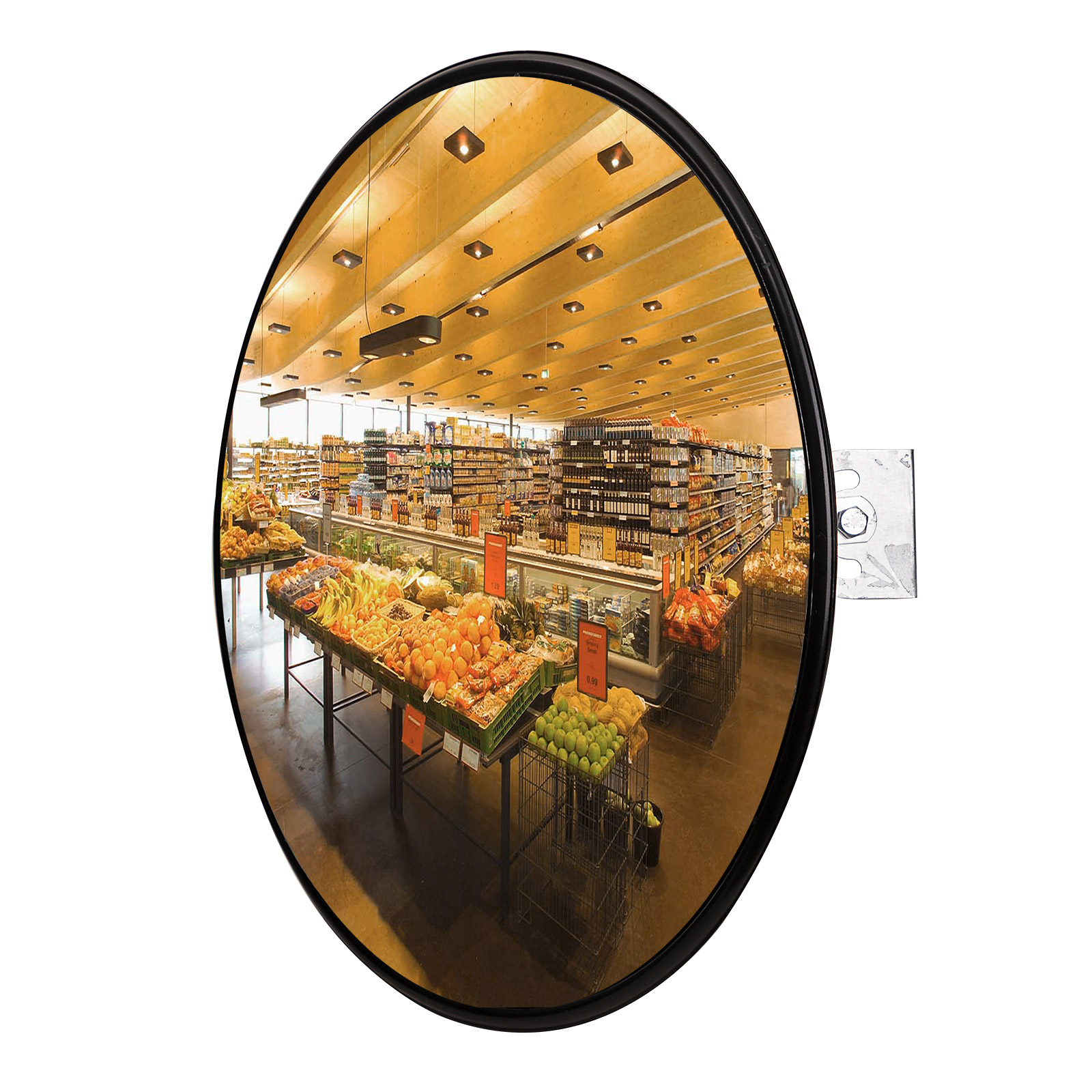 Panoramaspiegel Ø 45cm, Verkehrsspiegel, Sicherheitsspiegel, Überwachungsspiegel, Außenbereich, Einfahrt, Privatgrundstück, Hof