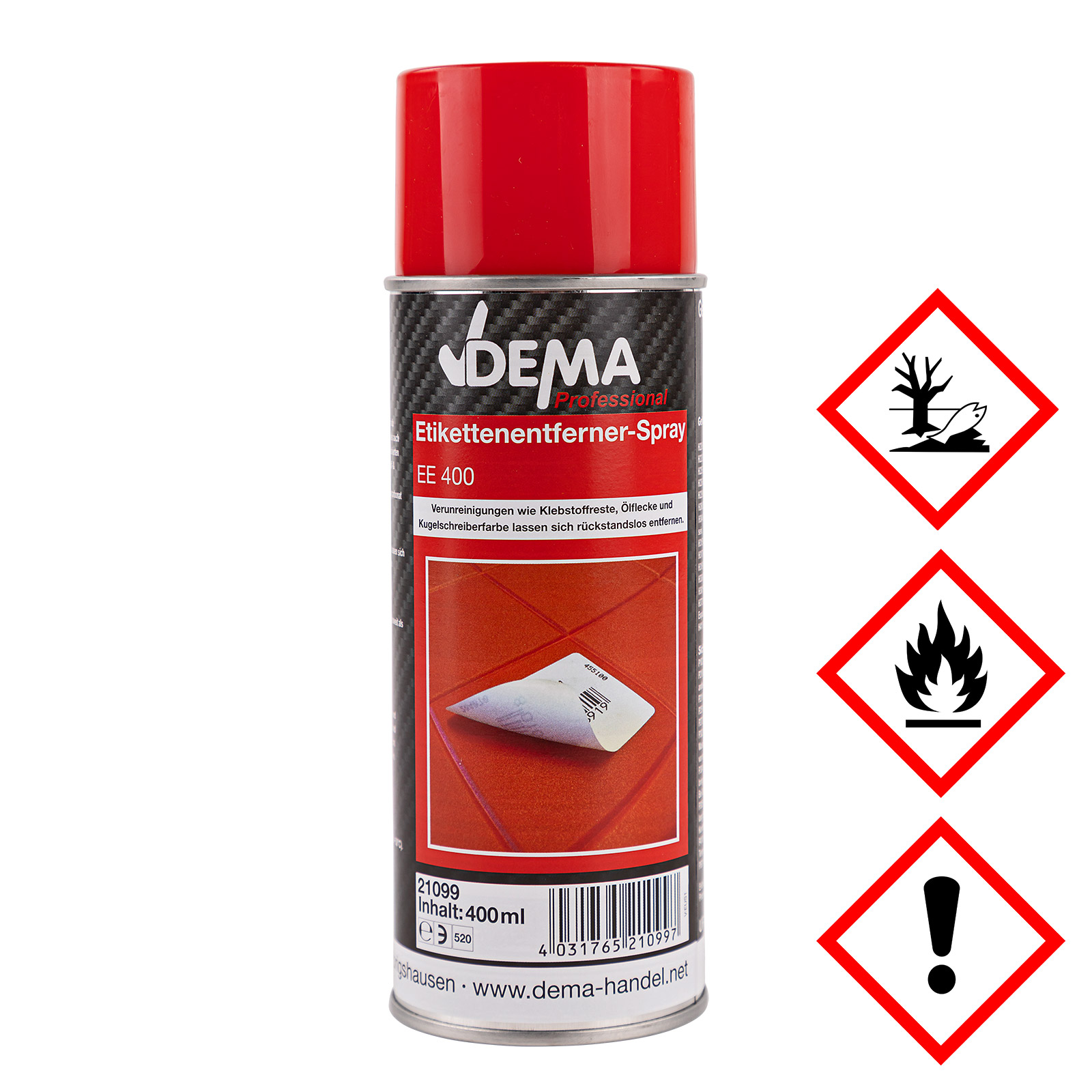 Etikettenlöser PROFESSIONAL 400 ml Spray, Etikettenentferner, Labelentferner, Aufkleberlöser, schnell, rückstandsfrei, kraftvoll, Büro, Haushalt