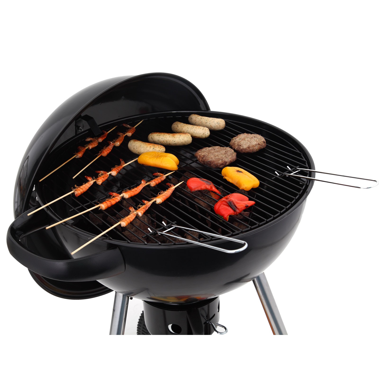 Tepro Holzkohlegrill Kugelgrill Tucson BBQ Grill Grillwagen Camping