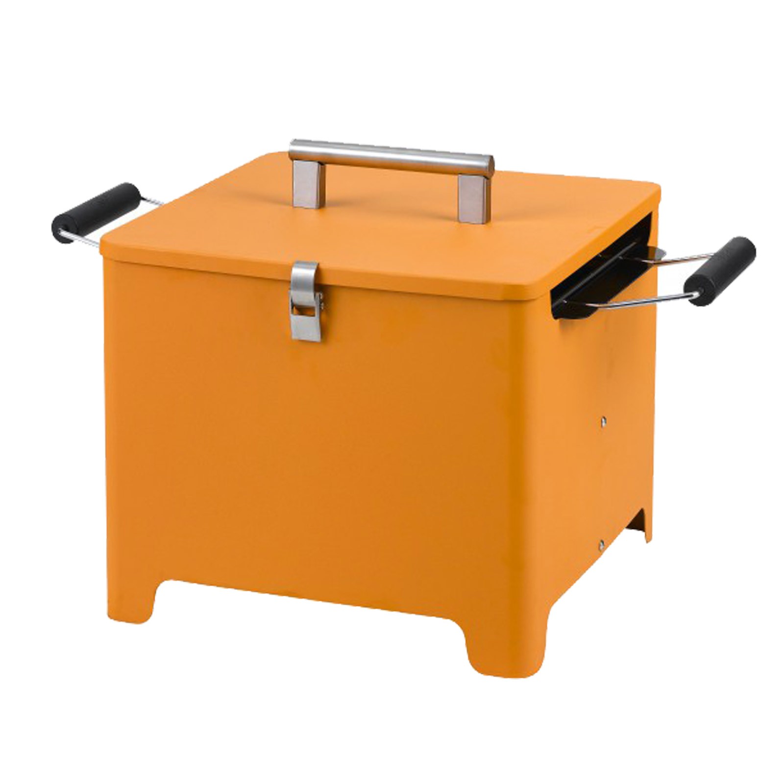 Tepro Chill&Grill Holzkohlegrill Minigrill Kohlengrill Outdoor BBQ Cube orange 1144
