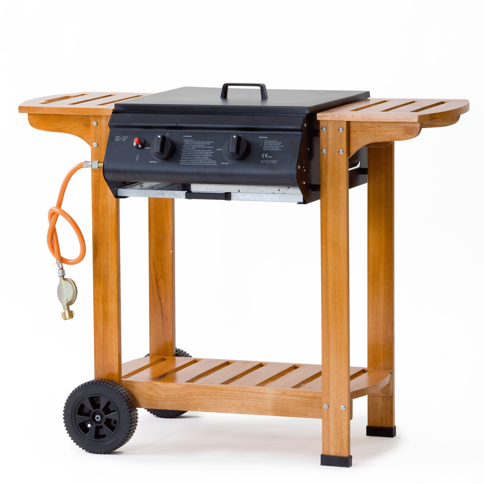 Tepro Gasgrill Pittsburgh Grillwagen mit Holzgestell Gasgrillwagen