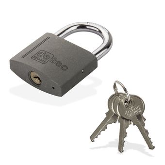 Vorhängeschloss Aus Gehärtetem Stahl - 12mm Bügel, 4 Schlüssel, 850g Für Container & Tore