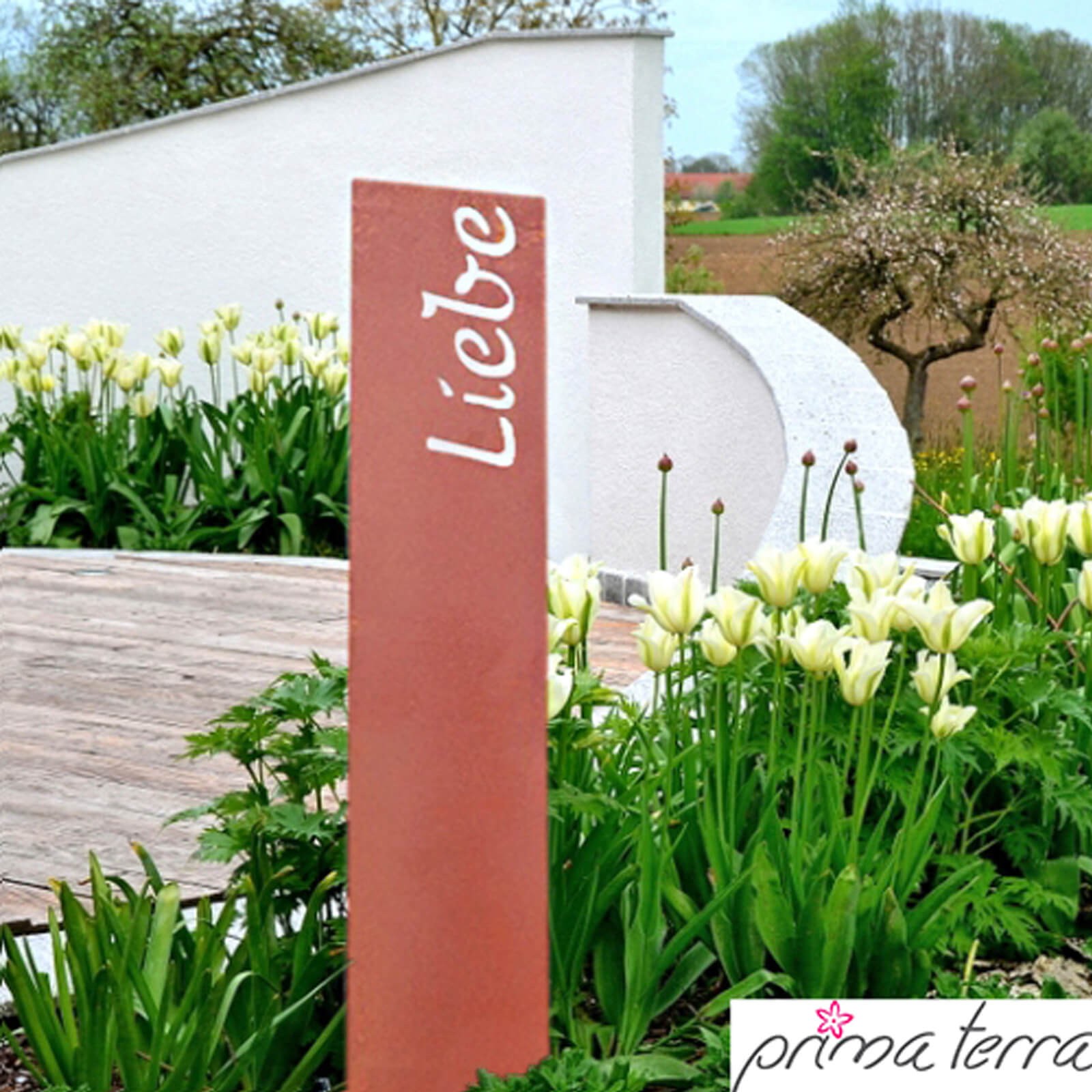 gartendekoration edelrost, prima terra edelrost gartenstele gartendeko liebe, Design ideen