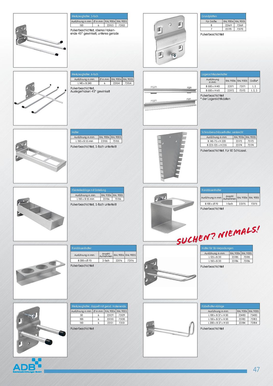 155576 Papierrollenhalter Papier Werkstattwagen Lochwand Rollenhalter 
