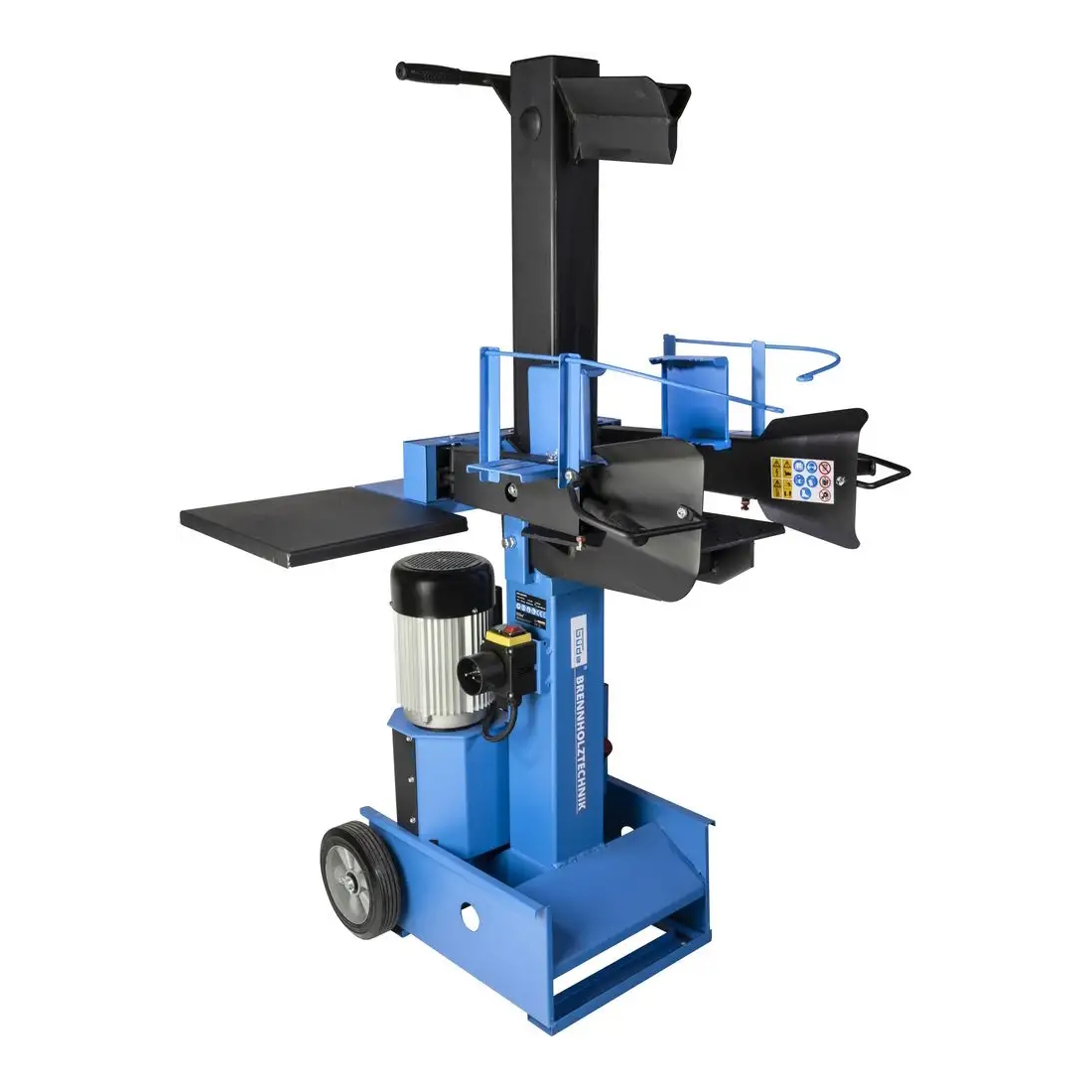 Güde Holzspalter GHS 500/8 TE – Brennholzspalter, Kaminholzspalter, 8 t, 230 V – robust, leistungsstark, langlebig – für Holz, Garten, W