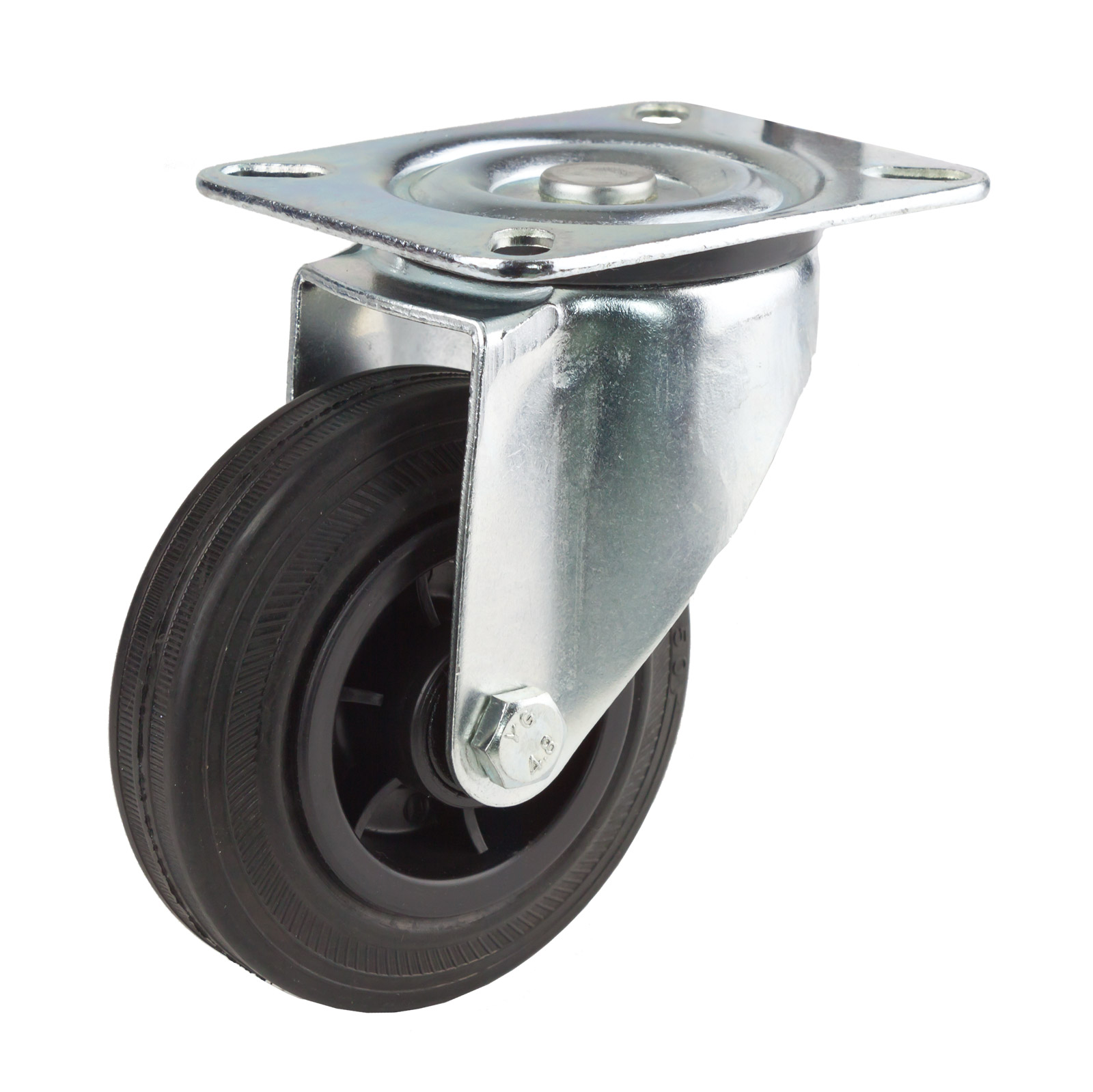 Lenkrolle Ø100 mm – Bockrolle, Transportrolle, Rollen-Set – robust, langlebig – Werkstatt, Möbel, Industrie, Lager, Transport