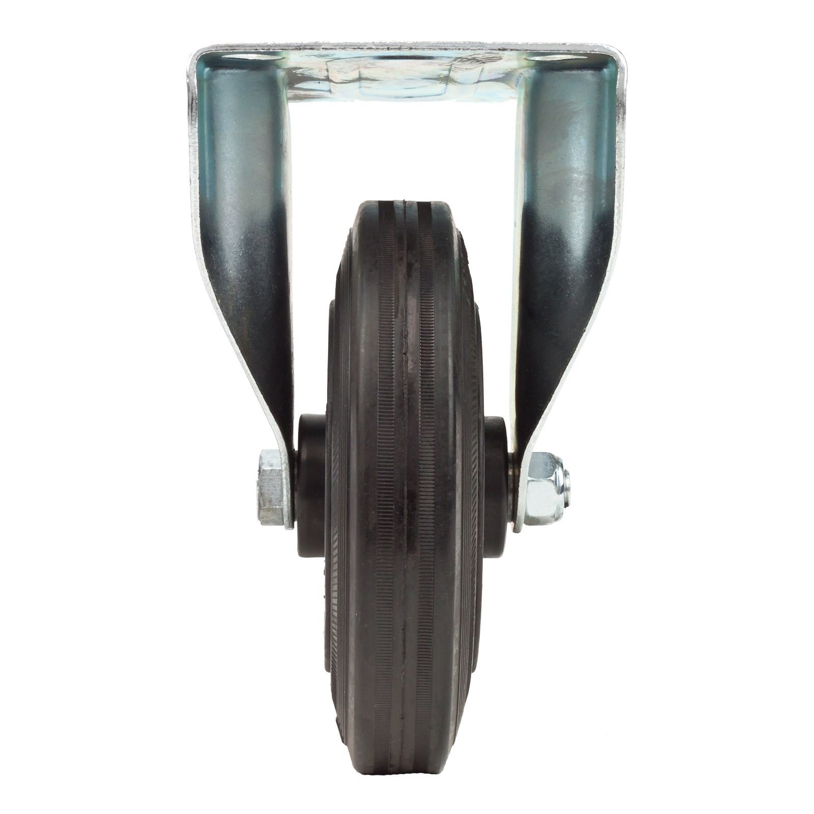 Produktbild von 4 Transportrollen 160 Mm – 2 Bockrollen + 2 Lenkrollen Totalfeststellbar, Polypropylen, Tragkraft 200 Kg/Rolle