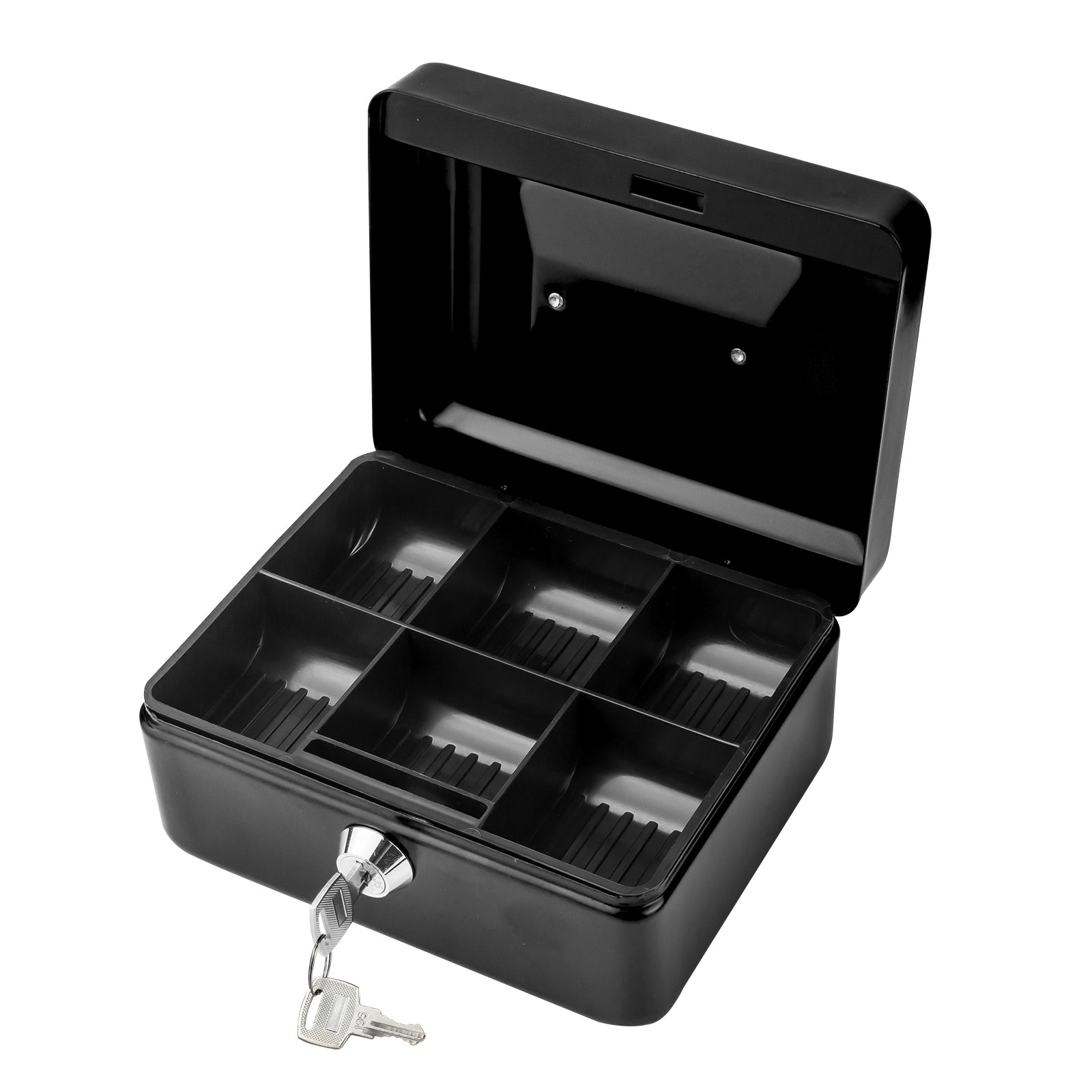 Geldkassette Kasse Schatulle Geldschrank Metall Sparkassette DGK150 schwarz