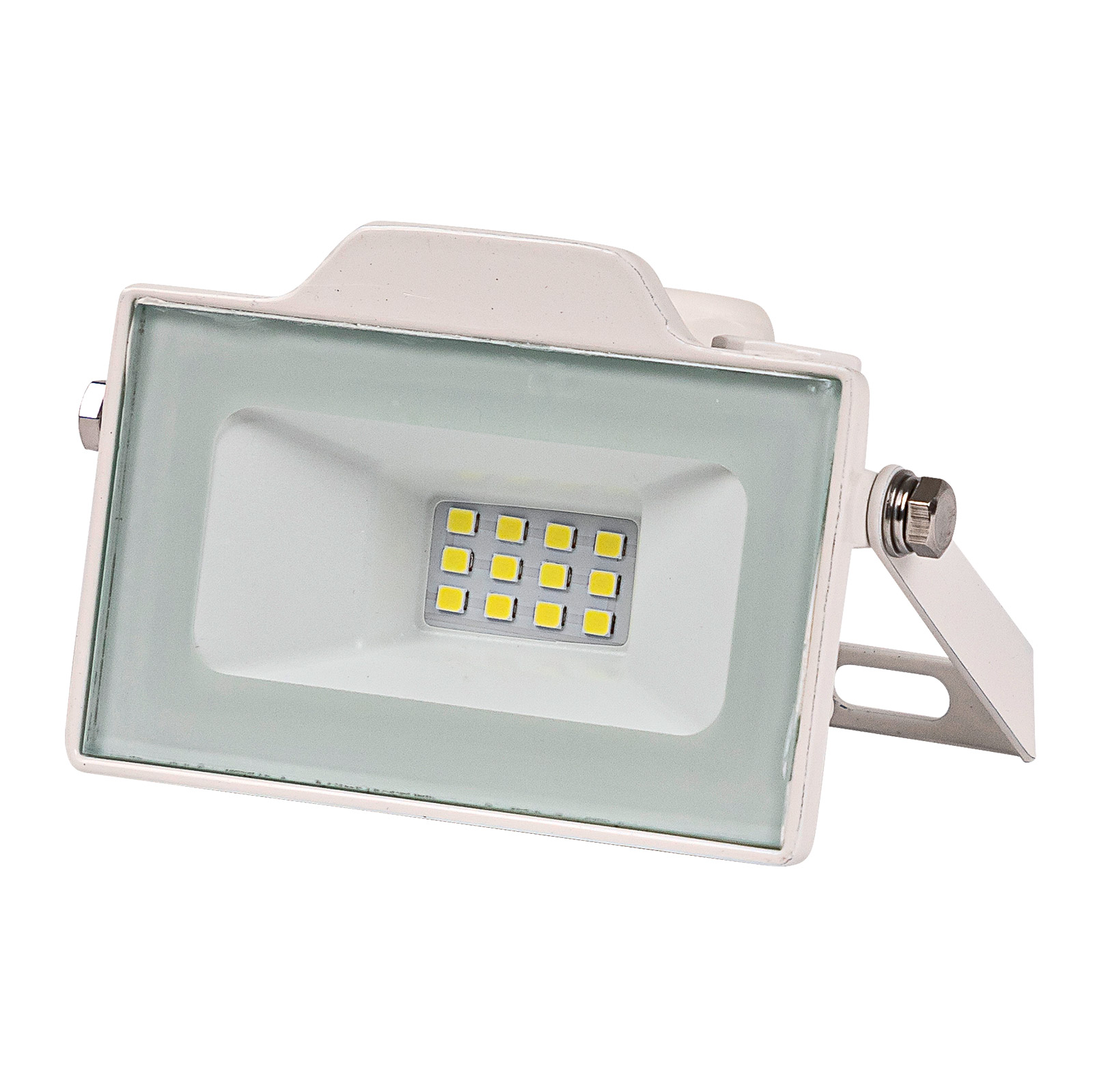 LED-Leuchte Slim 10 W weiß – LED Arbeitsleuchte, Designlampe, Fotolampe – energiesparend, langlebig, hell – für Garten, Außen, Werkstatt, B