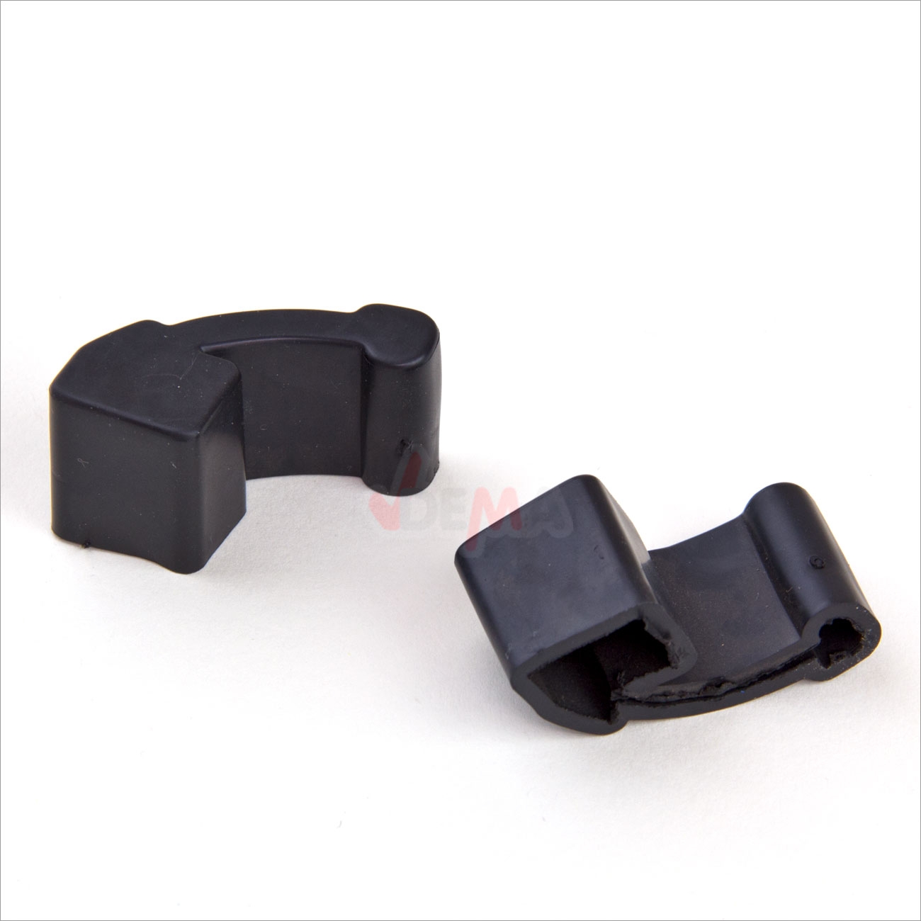 Dema Abdeckkappen für Alu Griffleiste 2 Stück Abdeckkappen Schutzleiste Gummi Schutz Abdeckung 20885