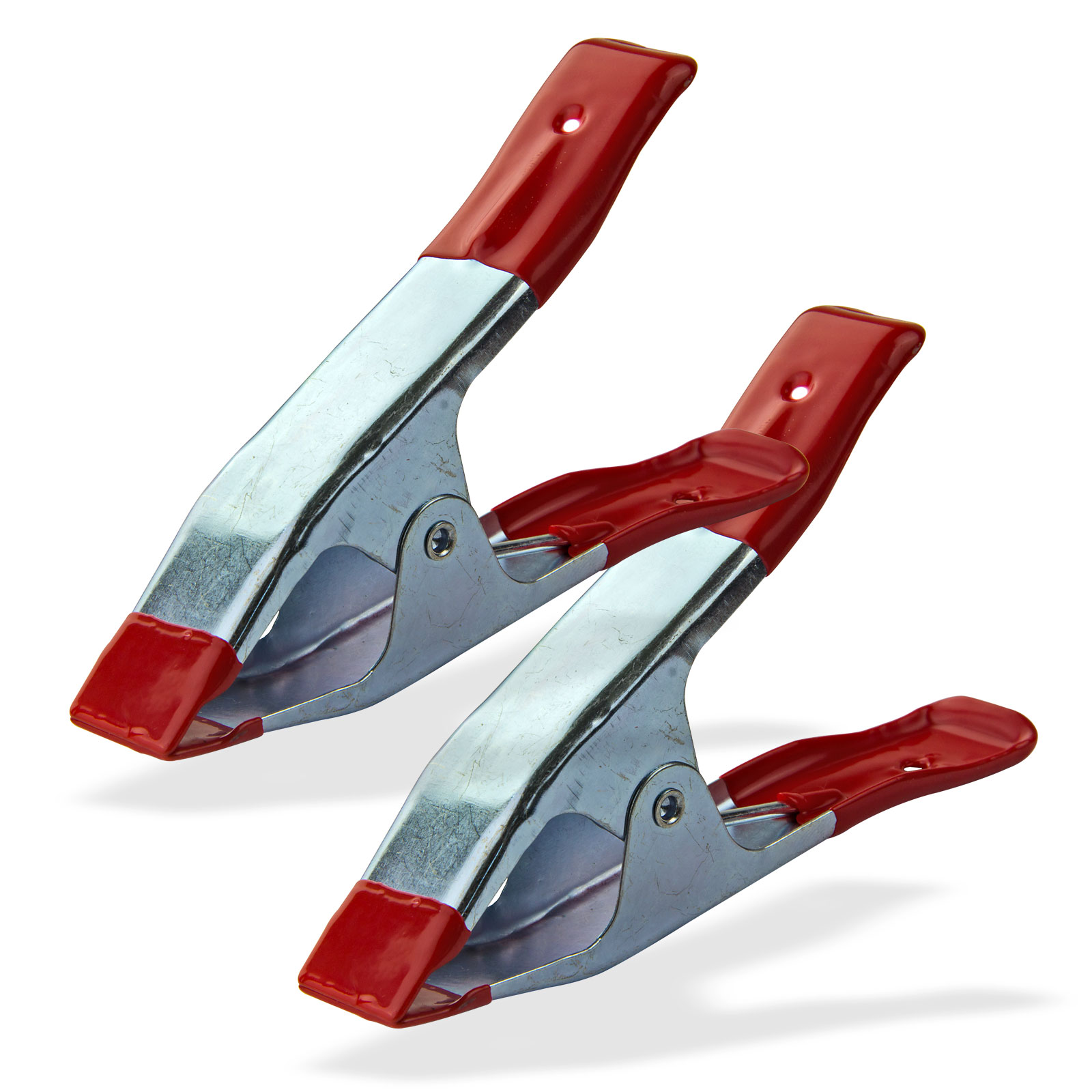 2x Leimzwinge 150 mm verzinkt gummiert Schraubzwinge Spannzwinge Klemmzwinge Federzwinge Einhandzwinge