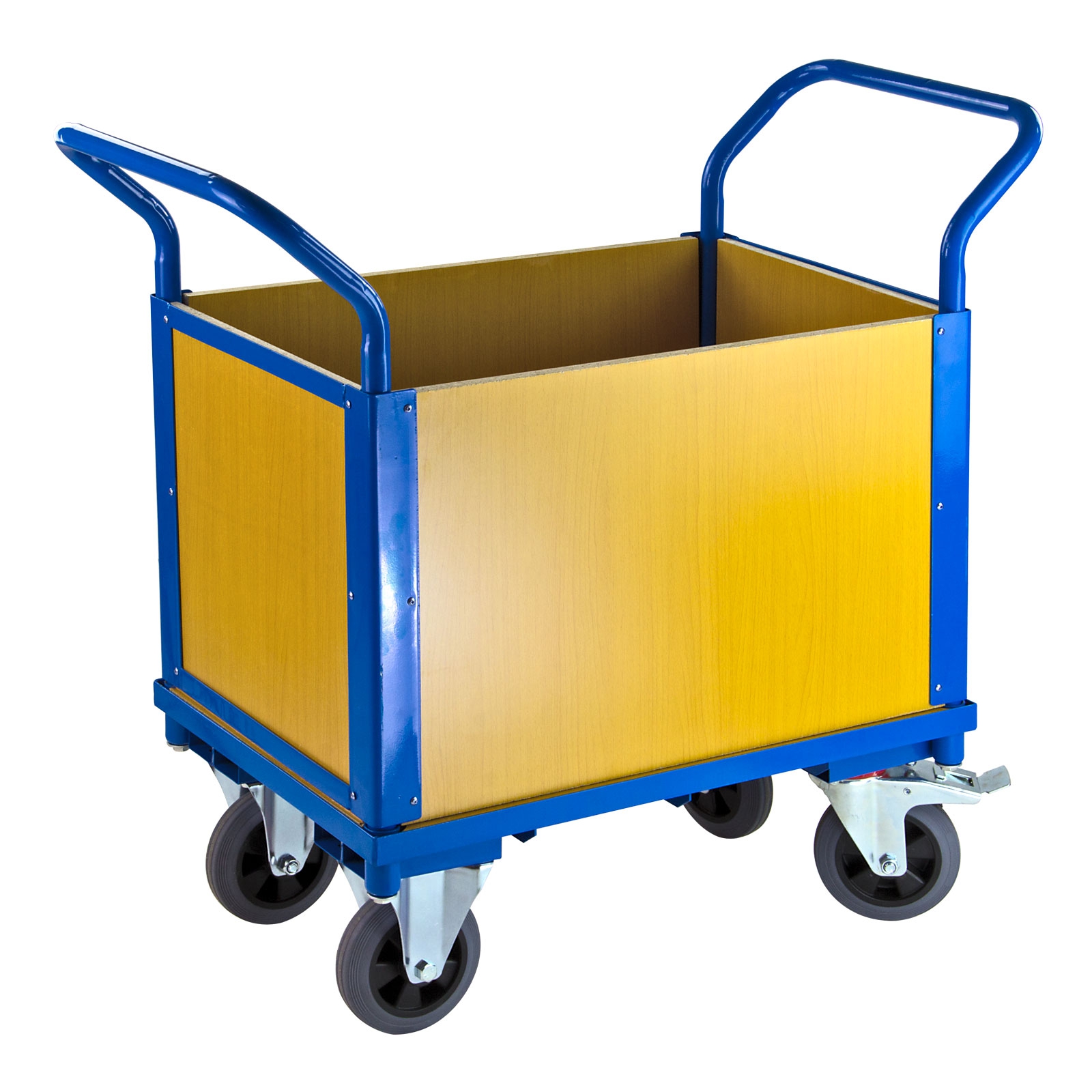 ADB Transportwagen Doppelstirnwand Handwagen Plattformwagen Transportkarre 