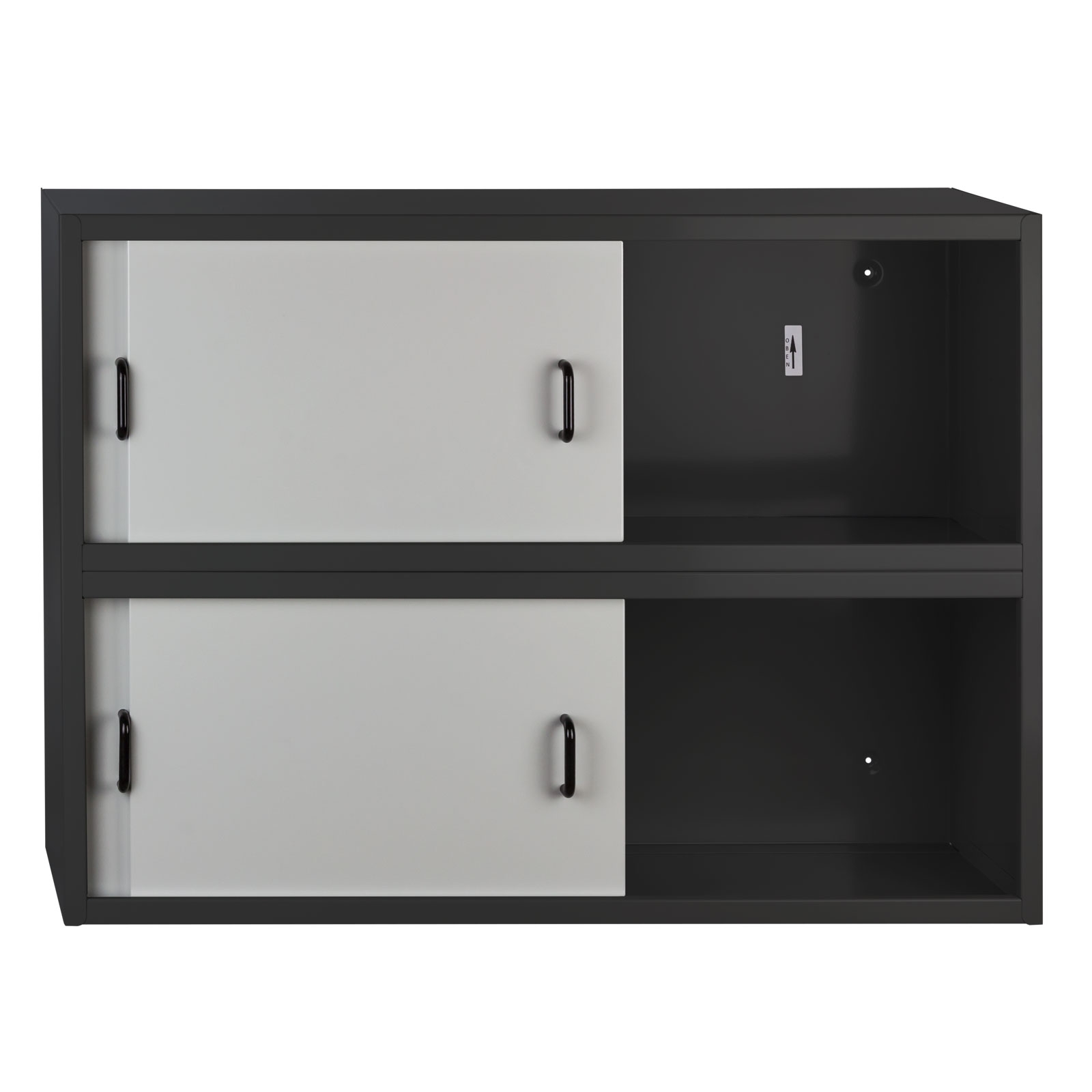 ADB Wandschrank RAL7016 Hängeschrank Mammut 4 Schiebetüren