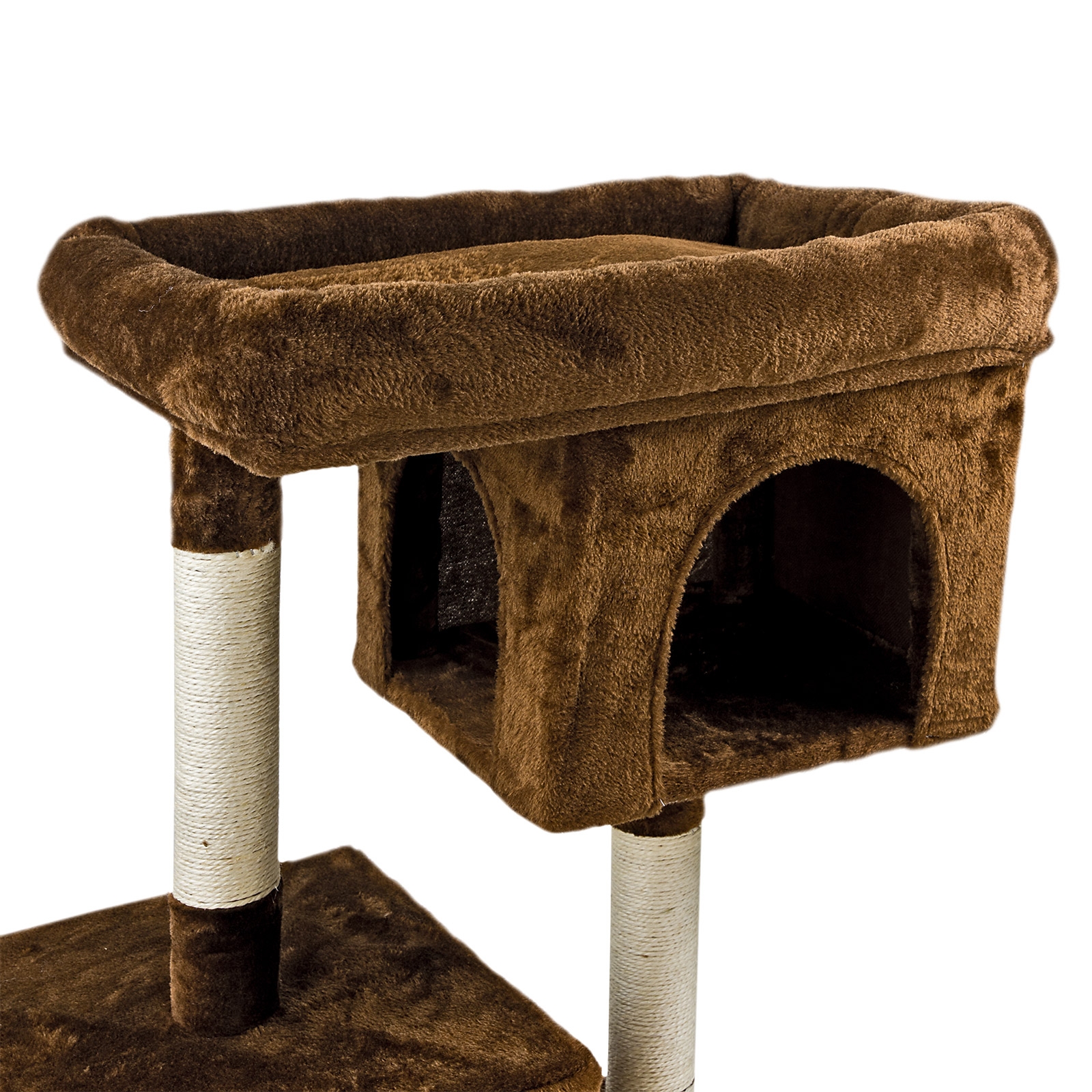 Maxxpro Kratzbaum 165 Cm Mit Kratztonne  Fr Groe & Kleine Katzen, Sisal  Braun