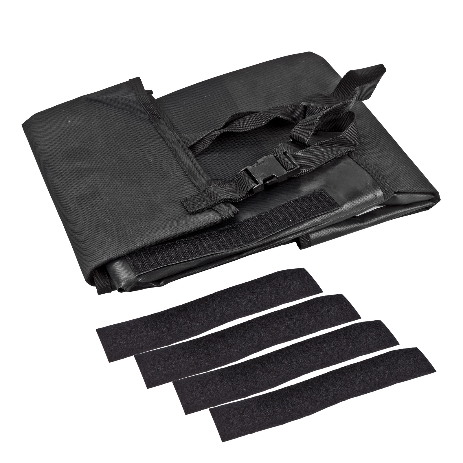flexible Universal Polyester Kofferraum Box mit Klett schwarz
