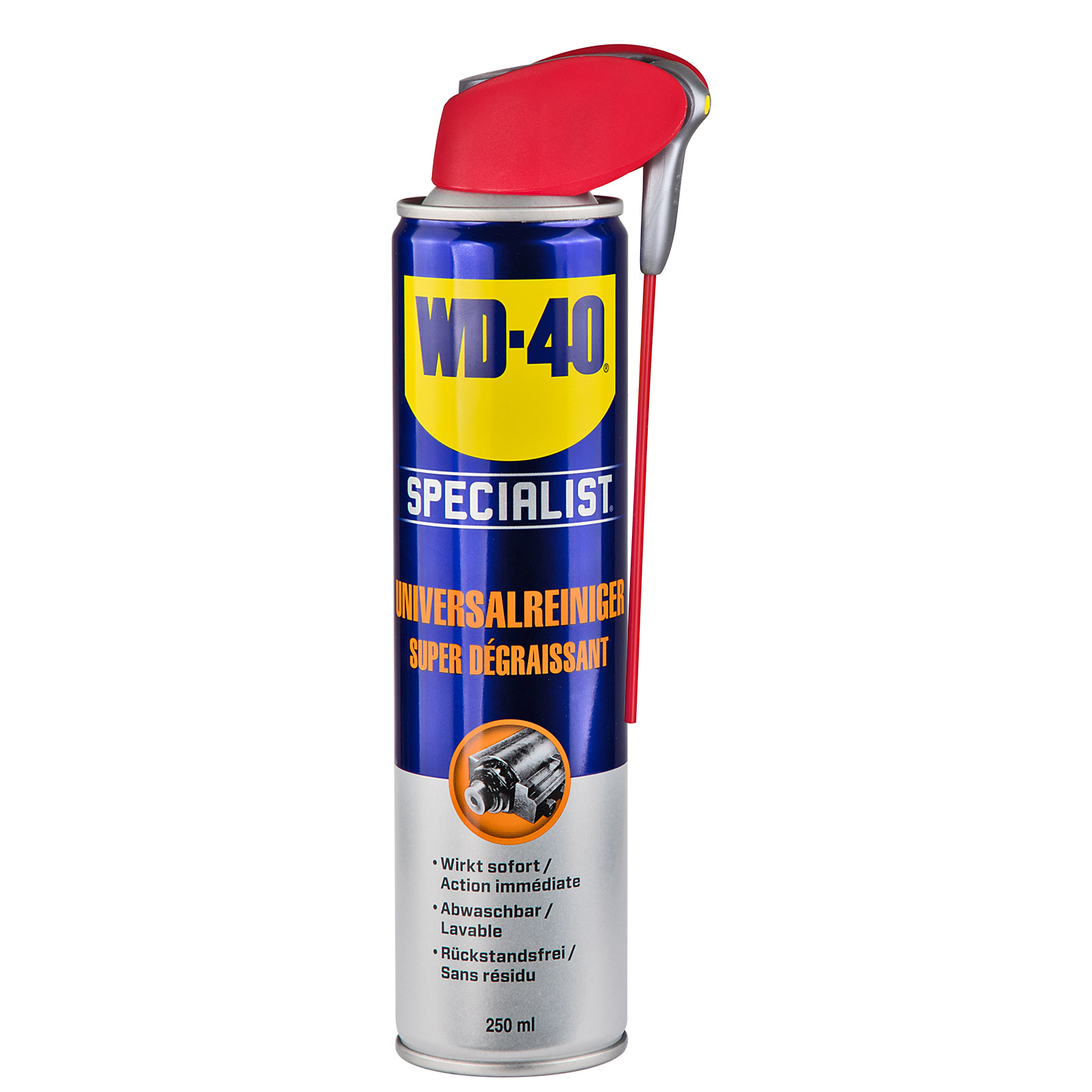WD-40 Universalreiniger Dose 250 ml Reinigungsmittel Reinigungsspray Lösungsmittelreiniger Werkstatt Ölentferner 21282