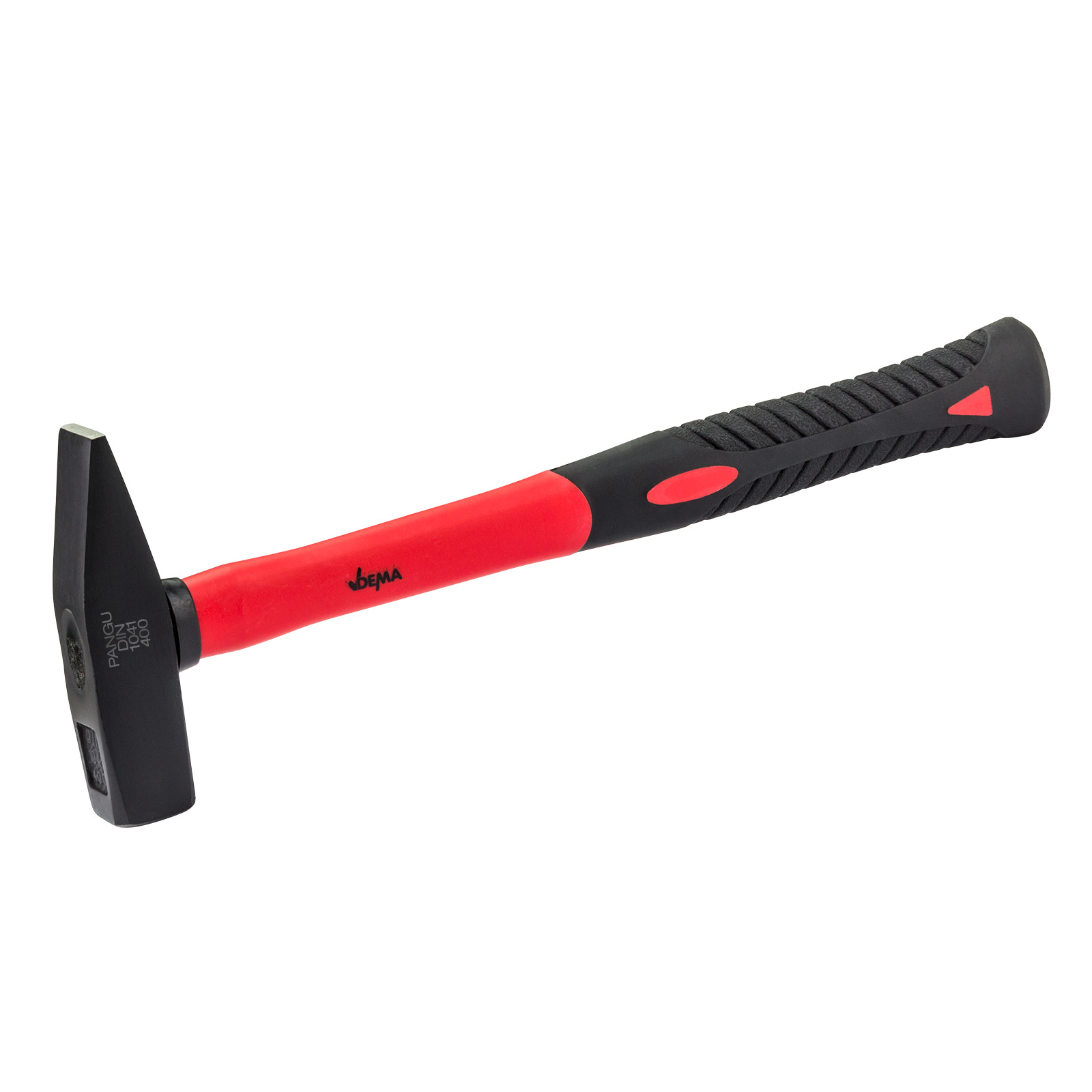 Hammer Schlosserhammer 400g mit Fiberglasstiel, Dachdeckerhammer, Zimmererhammer, Nagel Hammer, Plattenhammer, Steinmetzhammer