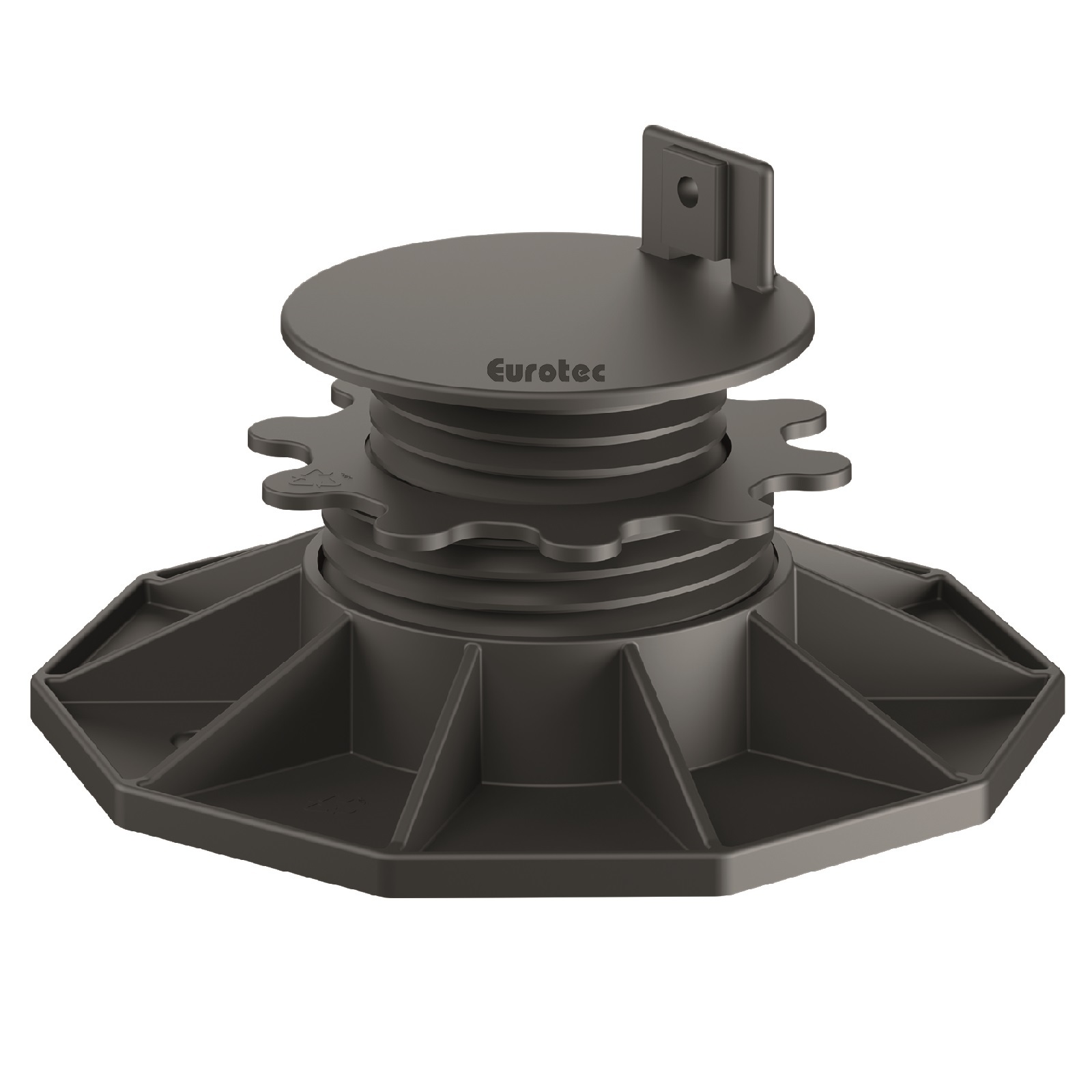 Verstellfuß ECO L, Stellfuß, Stelzlager, Terrassenlager, Balkenlager, Plattenlager, Verstellfüsse, höhenverstellbar, Füße für Höhenausgleich