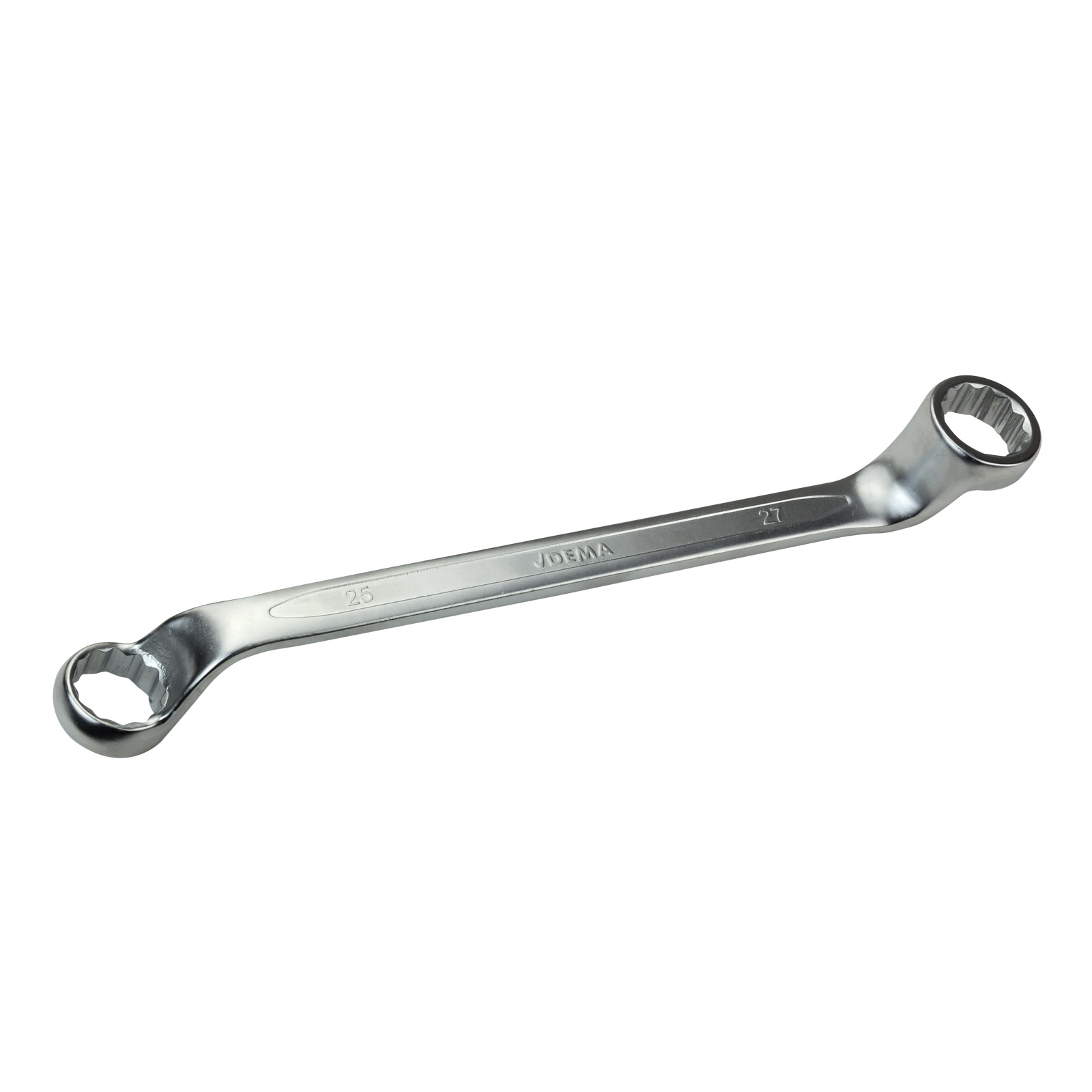 Dema Doppel-Ringschlüssel tief gekröpft 75° 25×27 mm, Ringschlüssel, Schraubenschlüssel, Doppelringschlüssel 28118
