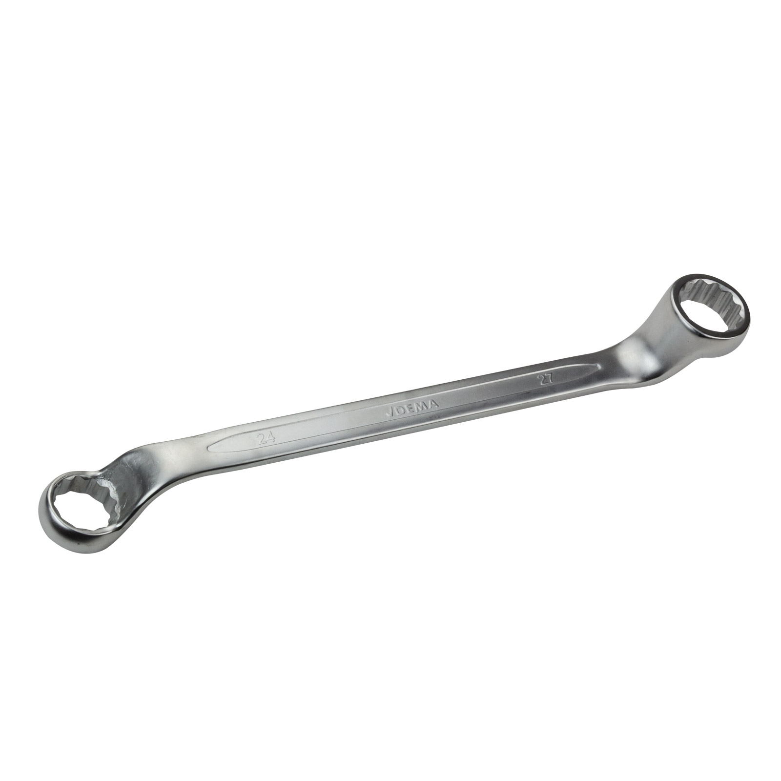 Dema Doppel-Ringschlüssel tief gekröpft 75° 24×27 mm, Ringschlüssel, Schraubenschlüssel, Doppelringschlüssel 28117