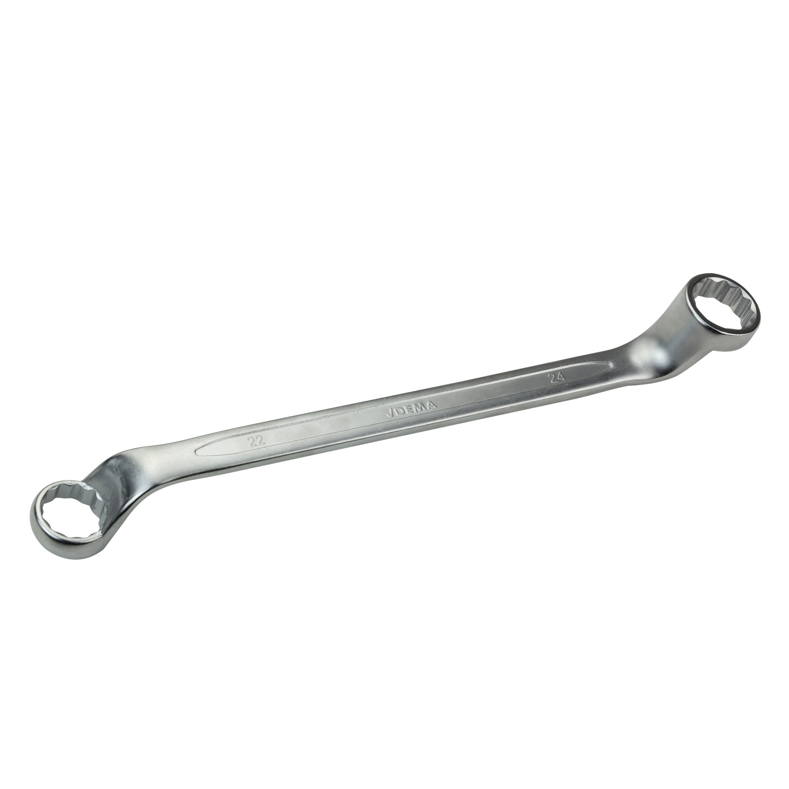 Dema Doppel-Ringschlüssel tief gekröpft 75° 22×24 mm, Ringschlüssel, Schraubenschlüssel, Doppelringschlüssel 28115