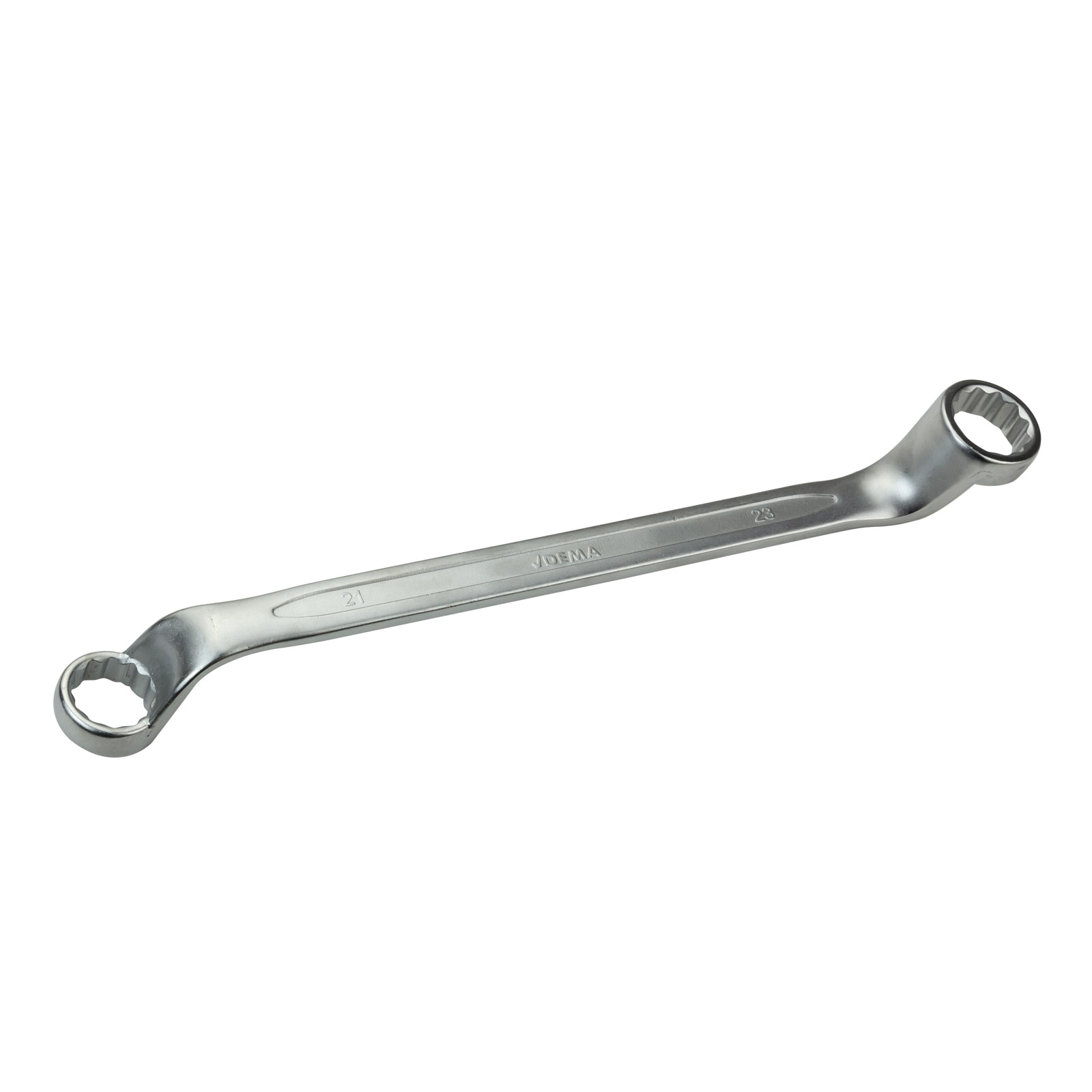 Dema Doppel-Ringschlüssel tief gekröpft 75° 21×23 mm, Ringschlüssel, Schraubenschlüssel, Doppelringschlüssel 28114