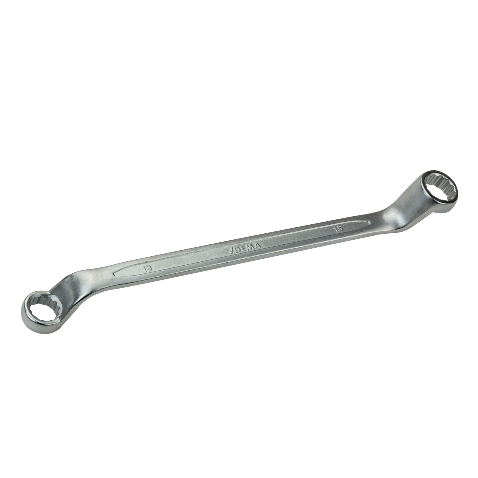 Dema Doppel-Ringschlüssel tief gekröpft 75° 13×15 mm, Ringschlüssel, Schraubenschlüssel, Doppelringschlüssel 28106